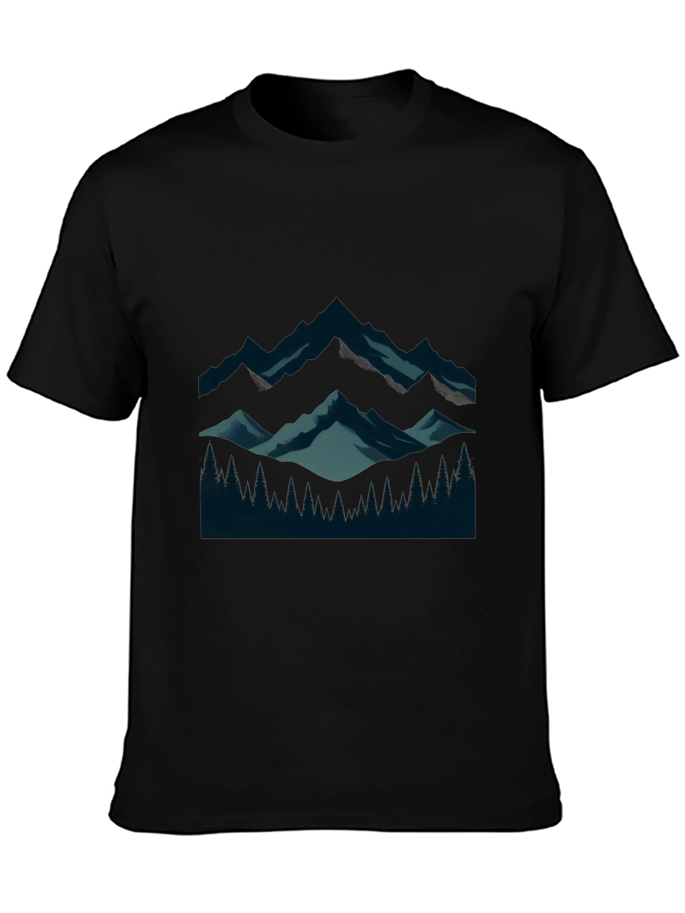 Black Mountain Vista Graphic Tee - Soft Cotton Comfort view 3