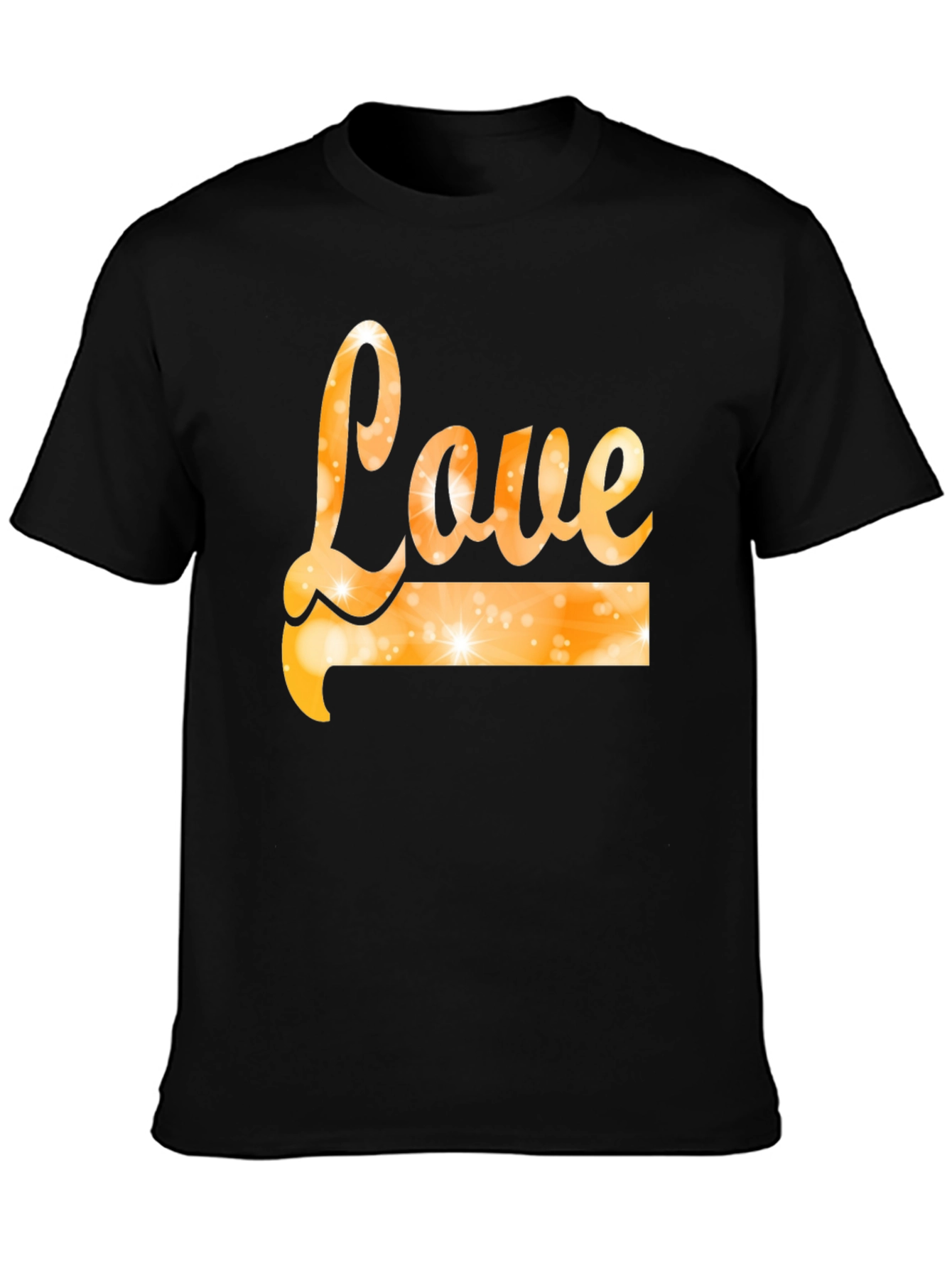 Black Love Graphic Black T-Shirt view 3