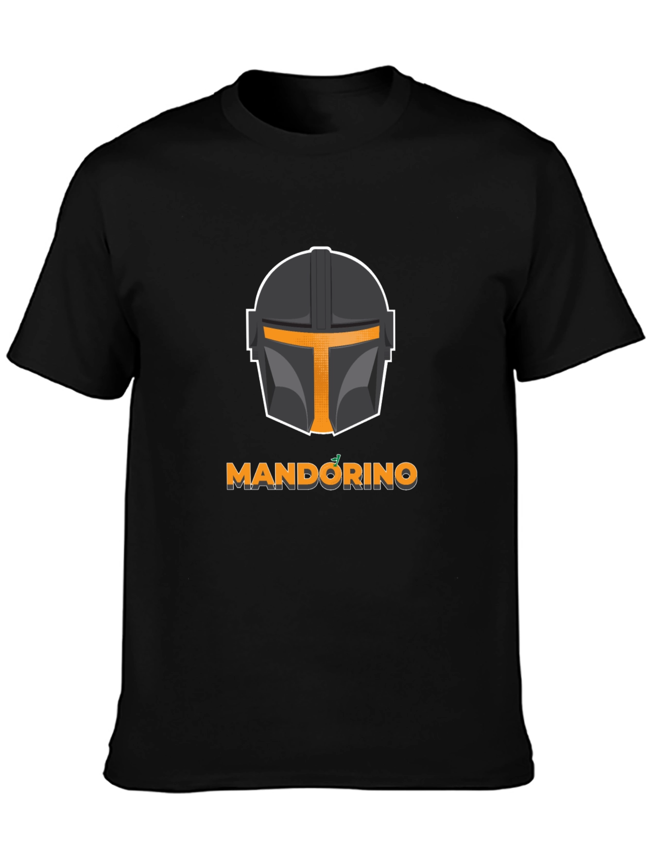 Black Mandorino T-Shirt - Mandalorian Inspired Black Tee view 3