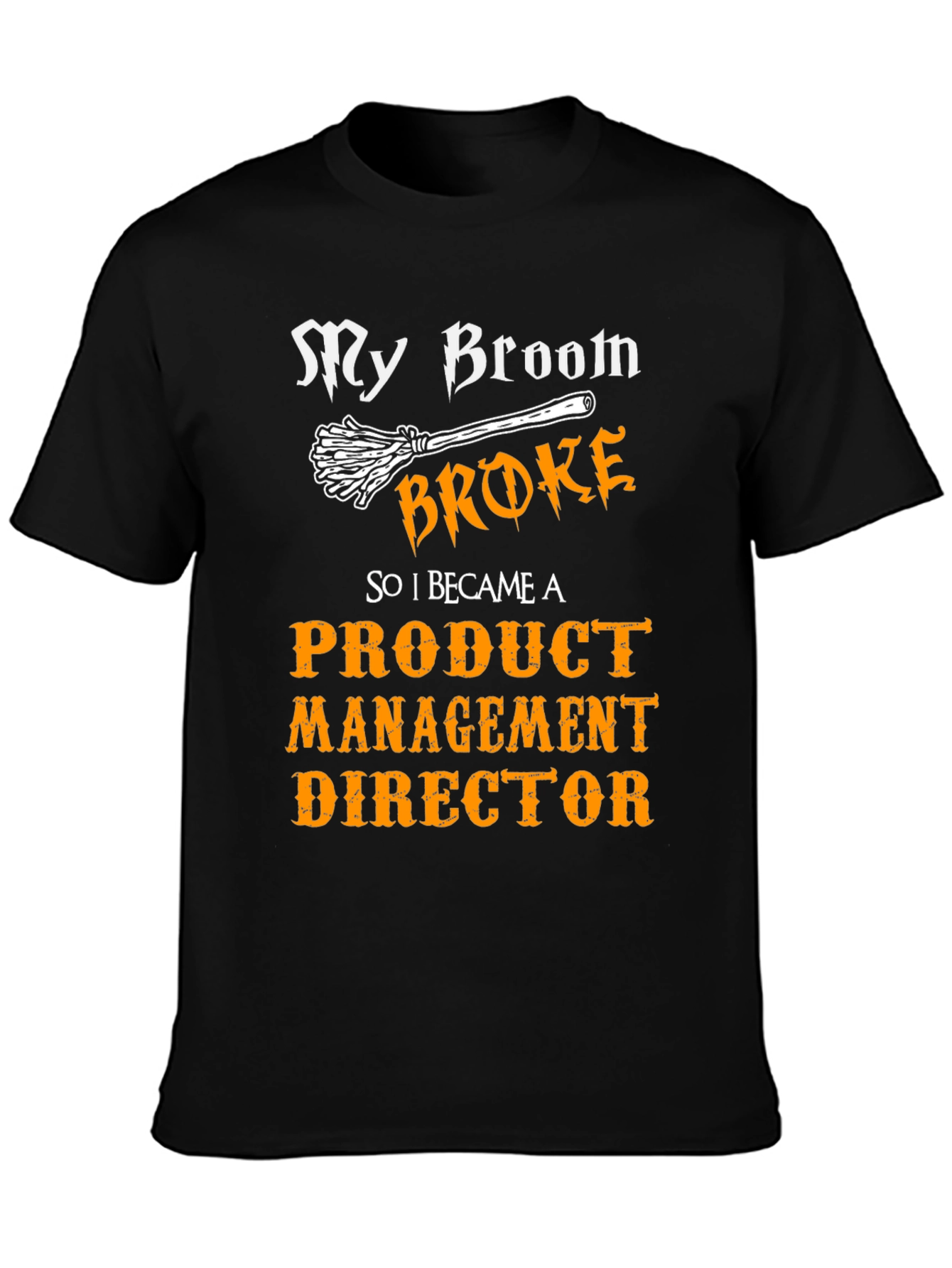 Black Funny Product Management Director T-Shirt view 3