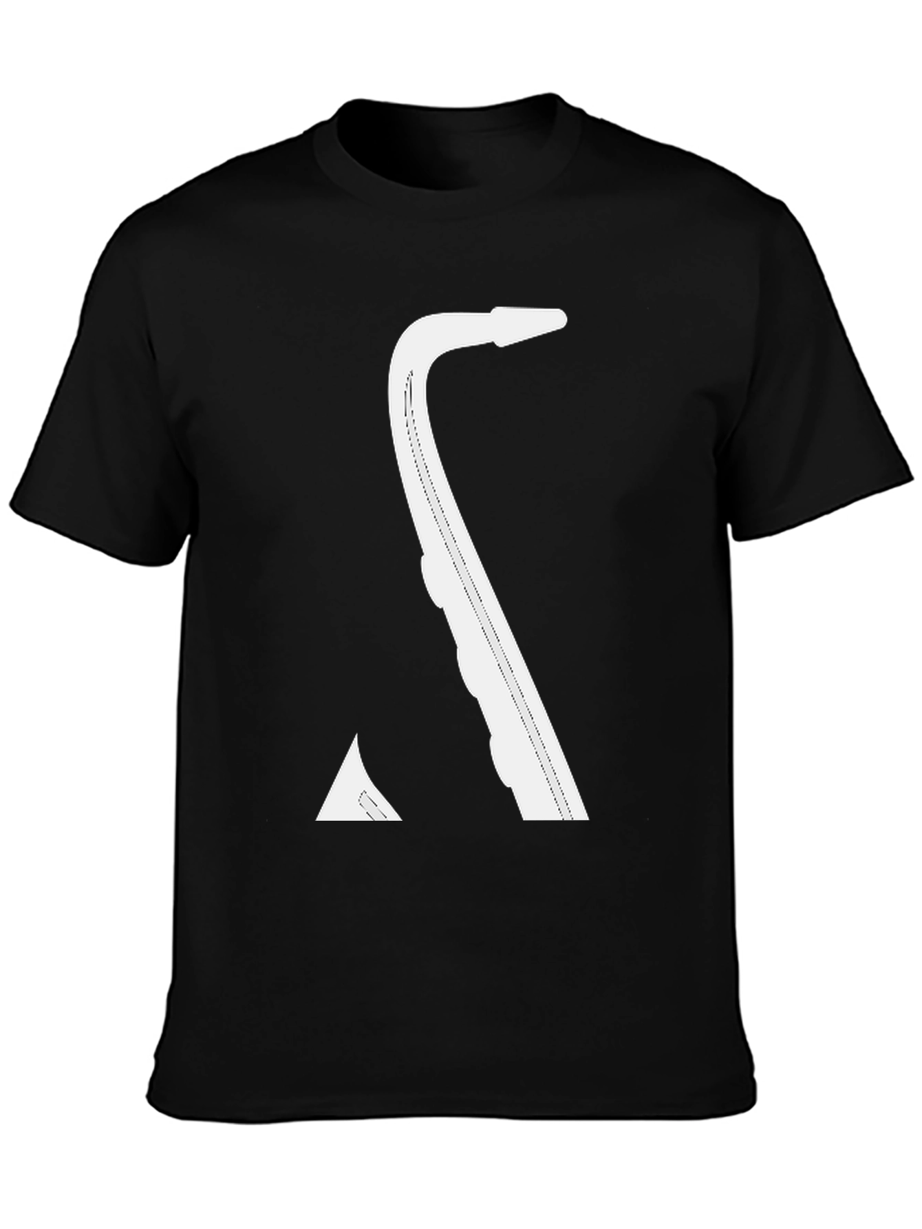 Black Saxophone Graphic T-Shirt - Cool Music Tee view 3