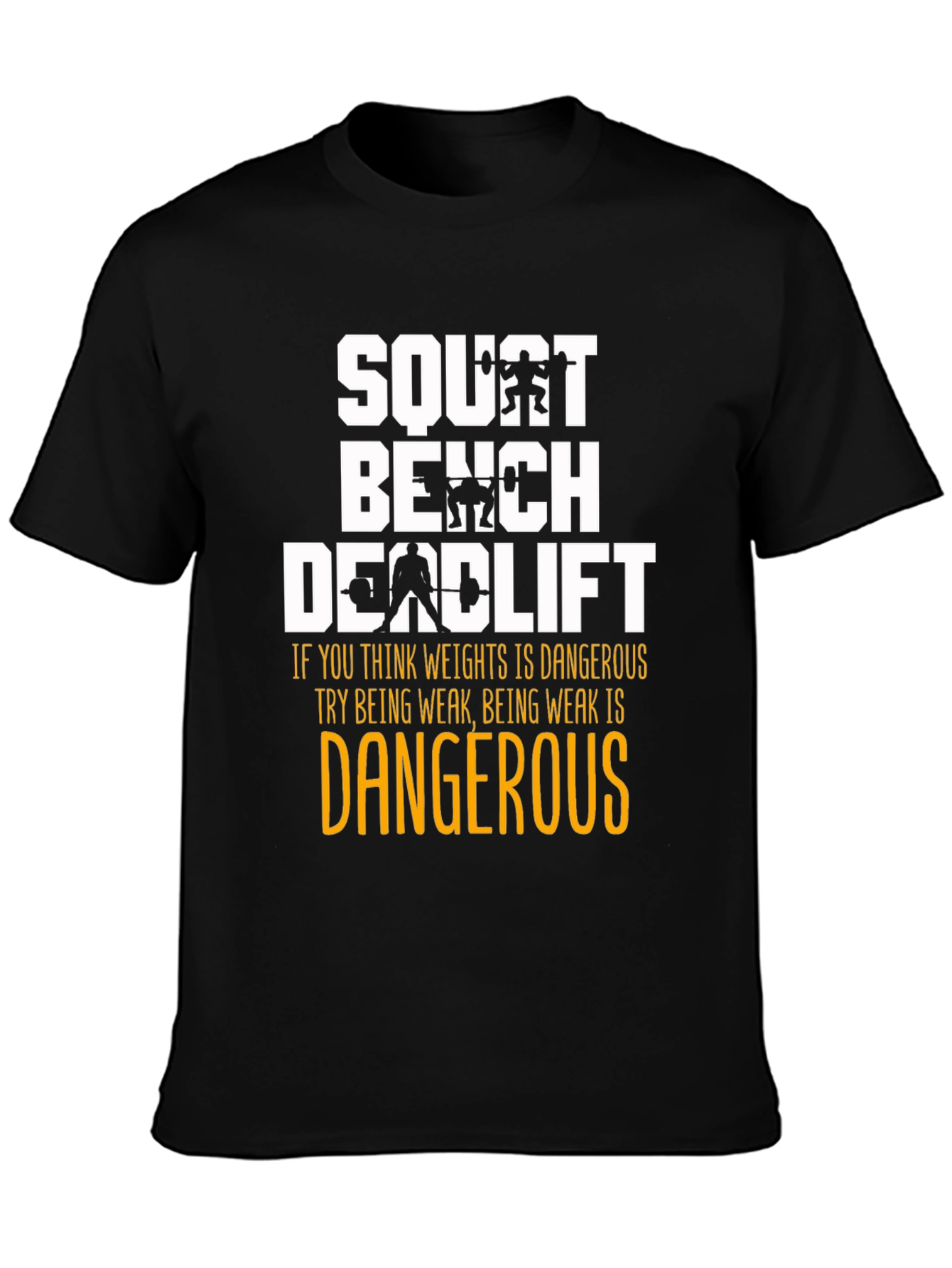 Squat Bench Deadlift Weightlifting T-Shirt - 3