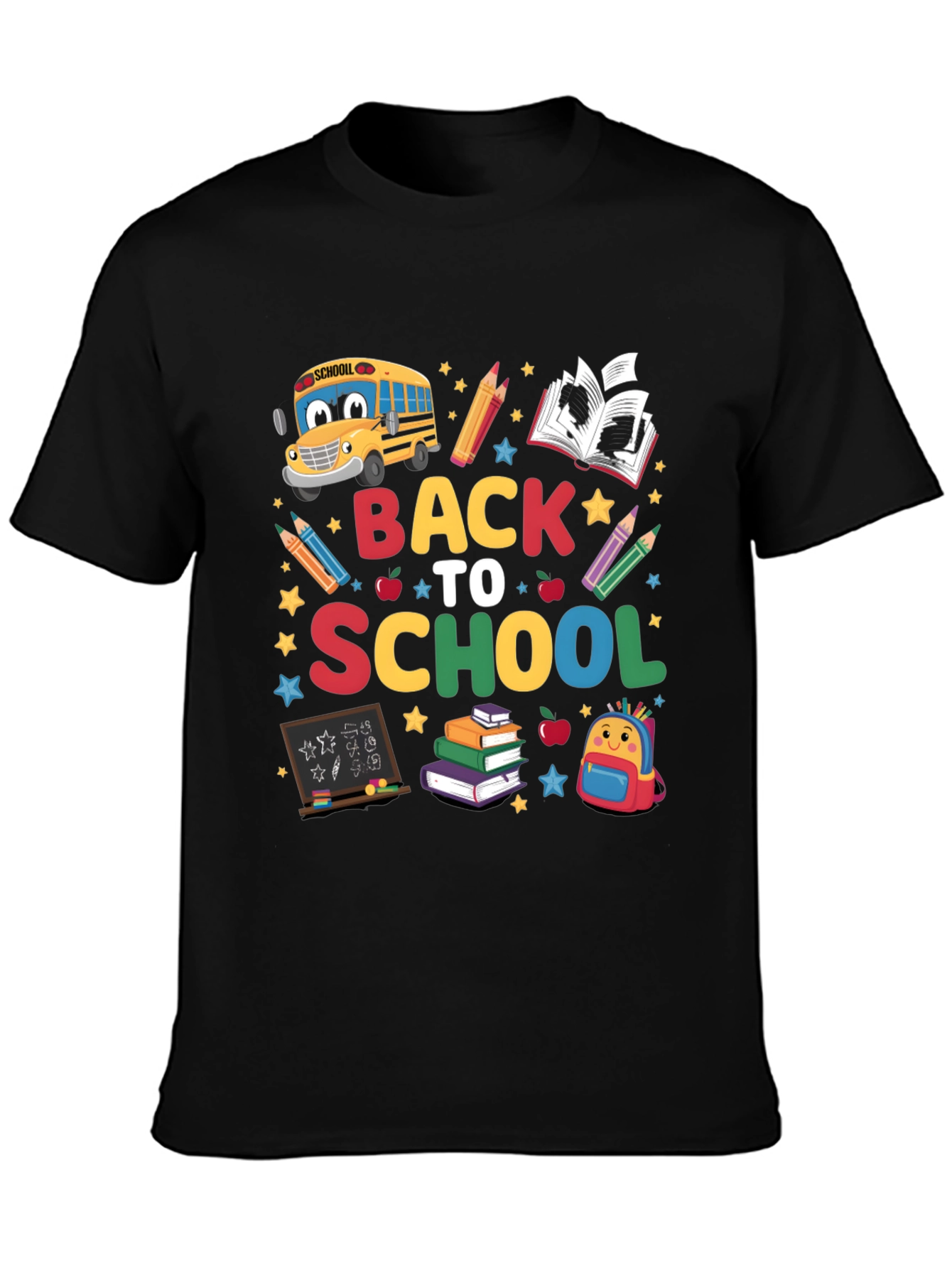 Black Back to School Graphic Tee - Unisex view 3