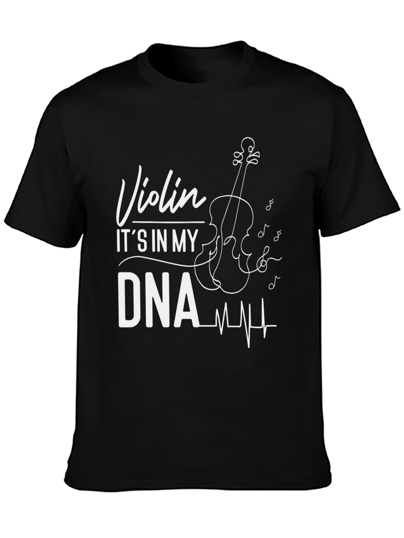 Black Violin DNA Black Graphic Tee - Musician Gift view 3