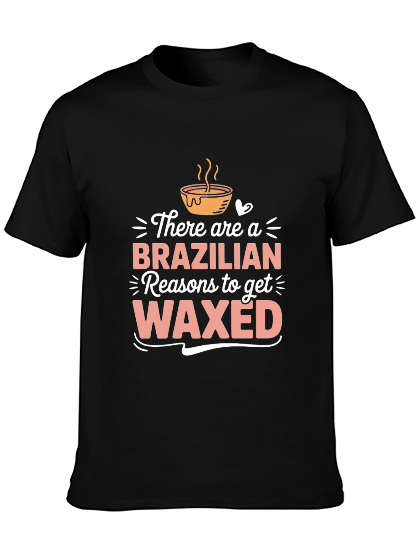 Black Brazilian Wax T-Shirt Funny Spa Day Tee view 3