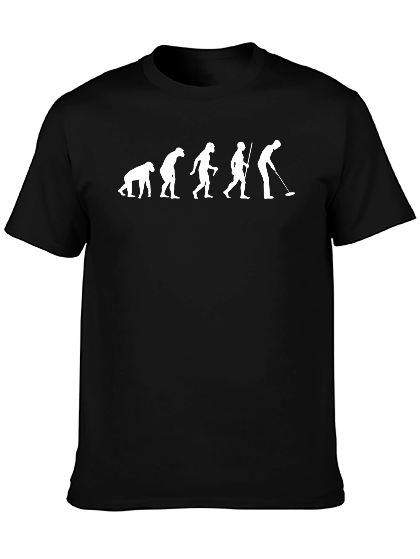 Black Evolution of Golf T-Shirt - Black view 3