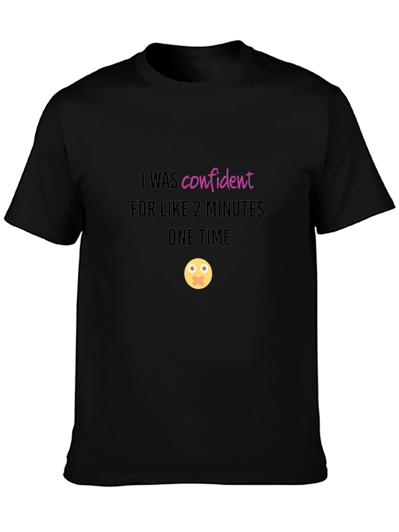 Black Confident One Time Graphic Tee view 3
