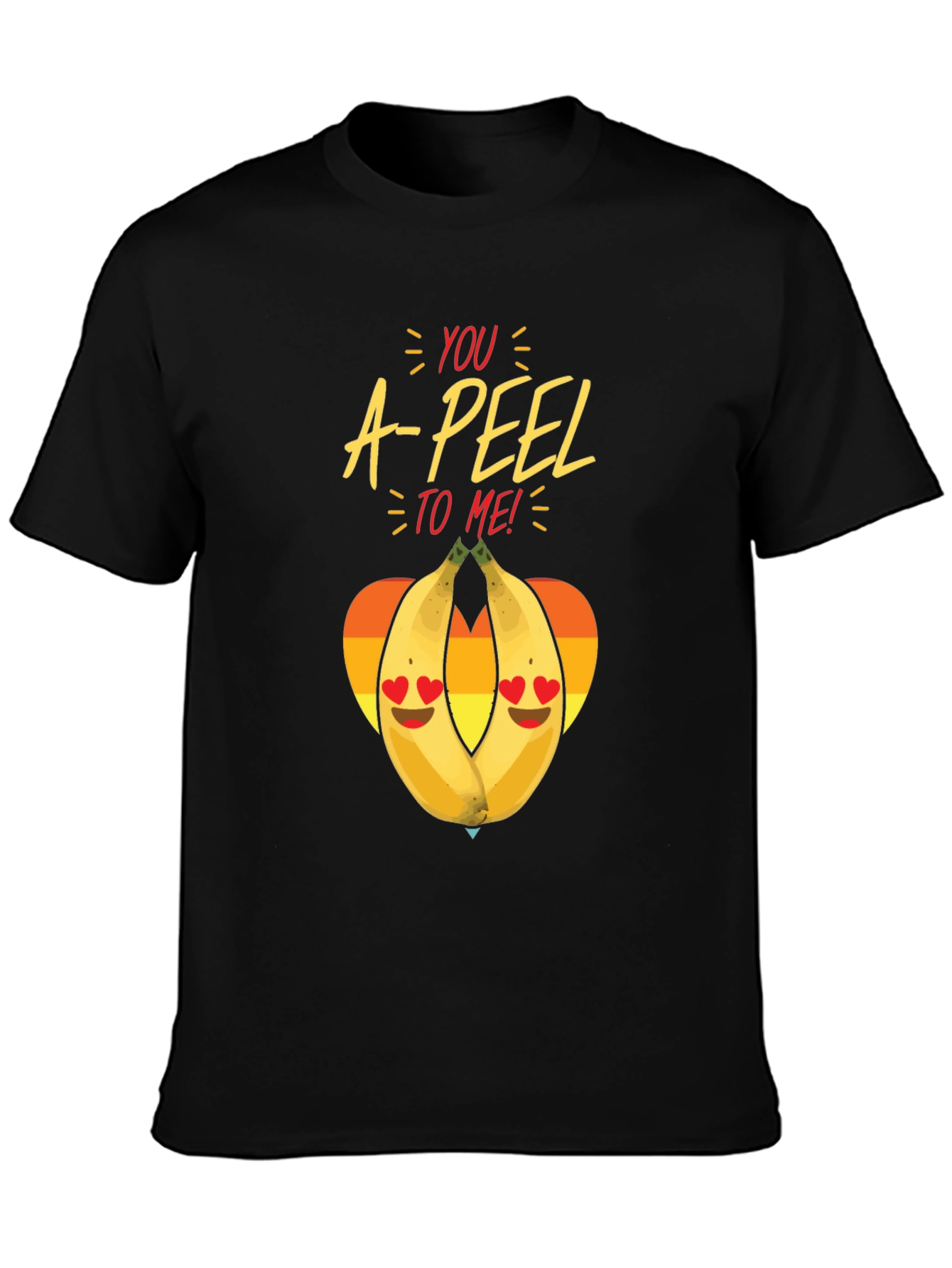 Black You A-PEEL to Me! Graphic T-Shirt view 3