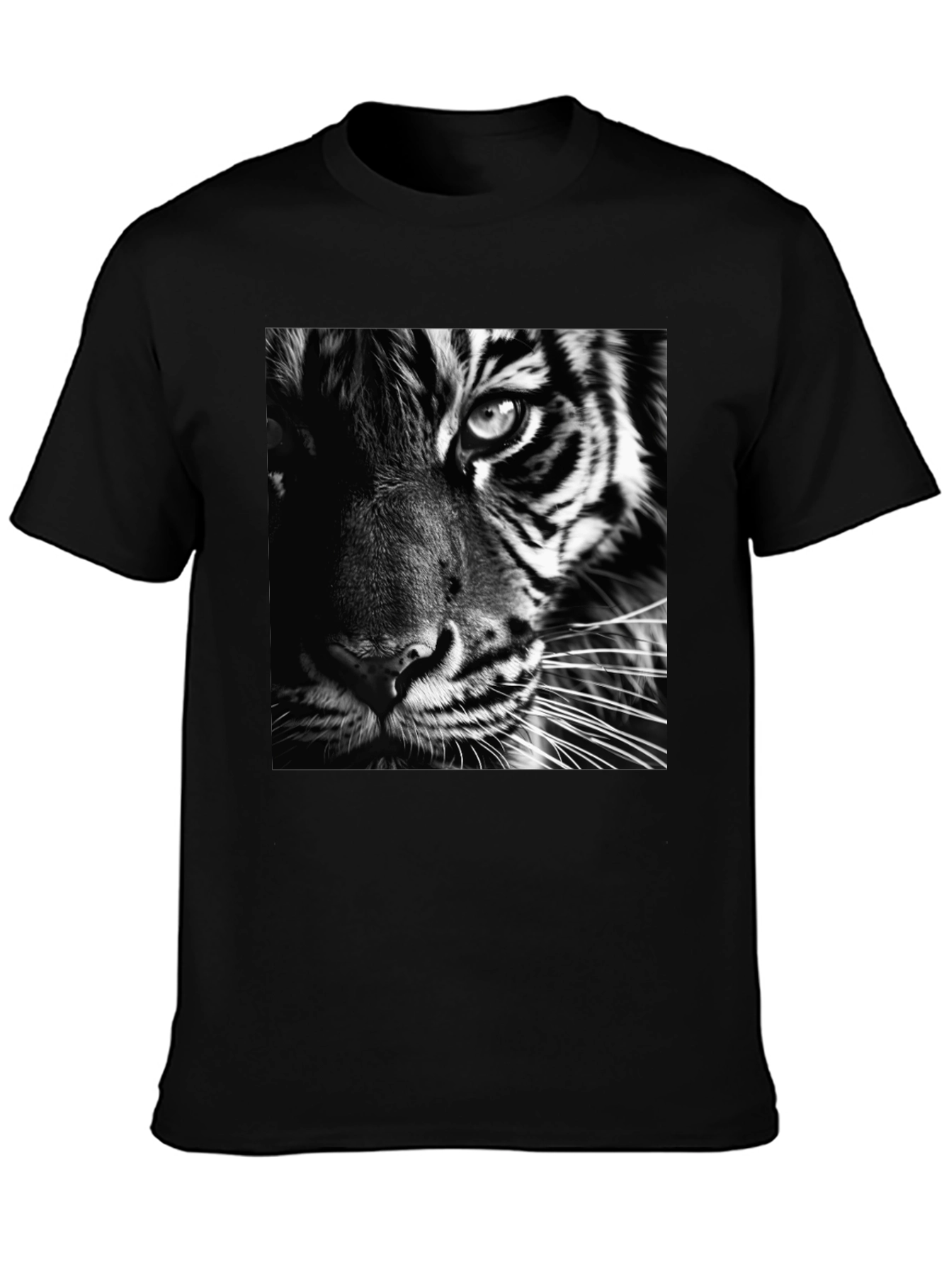 Black Black Tiger Graphic Tee - Men's Fashion view 3