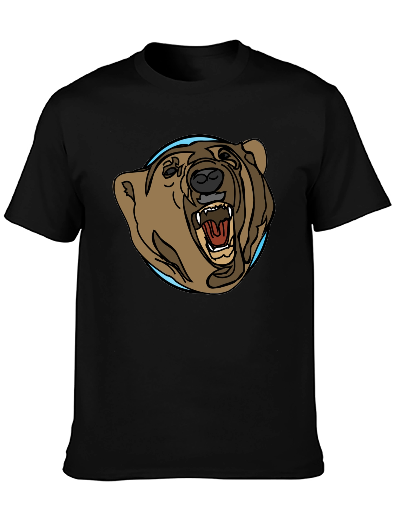Black Bear Graphic Tee - Black Cotton Blend view 3