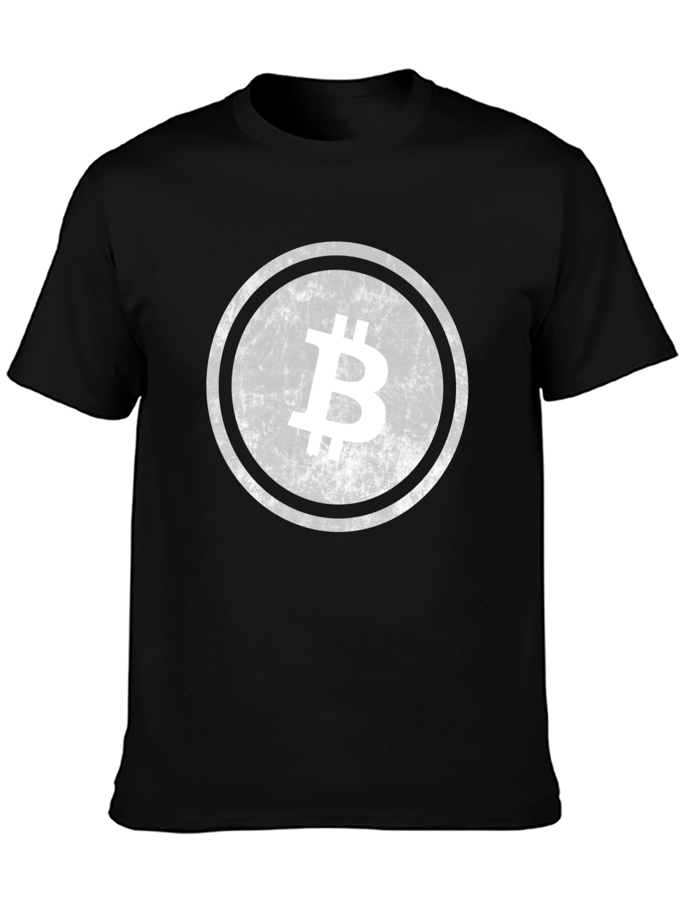 Black Bitcoin Crypto T-Shirt - Black Casual Tee view 3