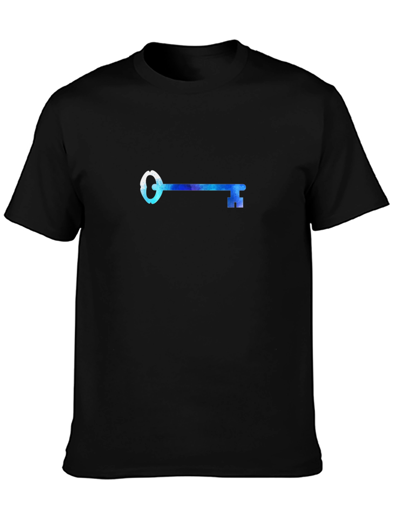 Black Key Graphic Black Tee - Unlock Your Style! view 3