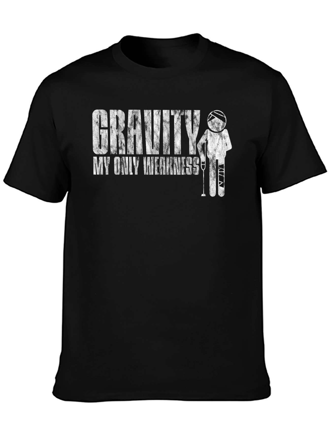 Black Gravity My Only Weakness Graphic T-Shirt Funny Humor Tee view 3