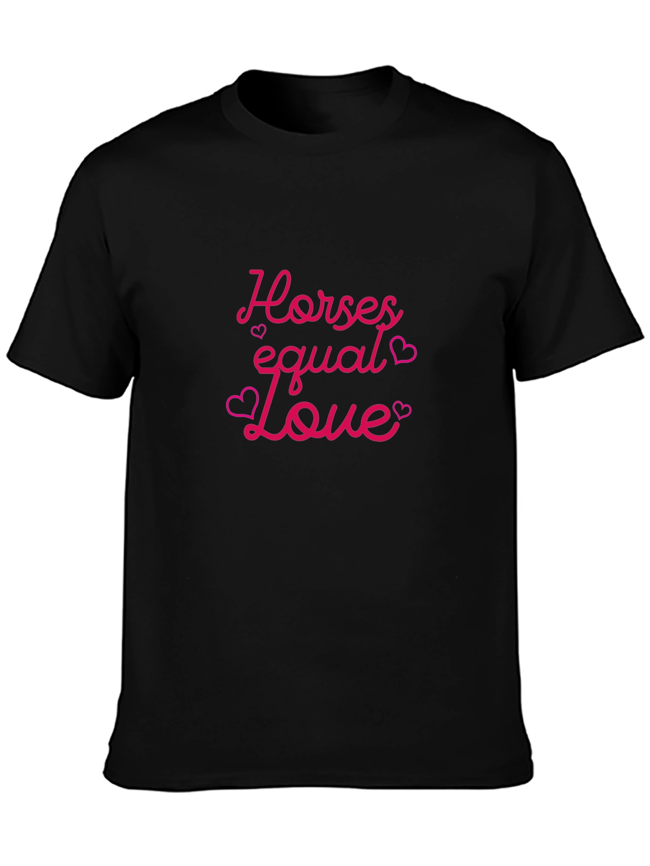 Black Horses Equal Love Graphic Tee view 3
