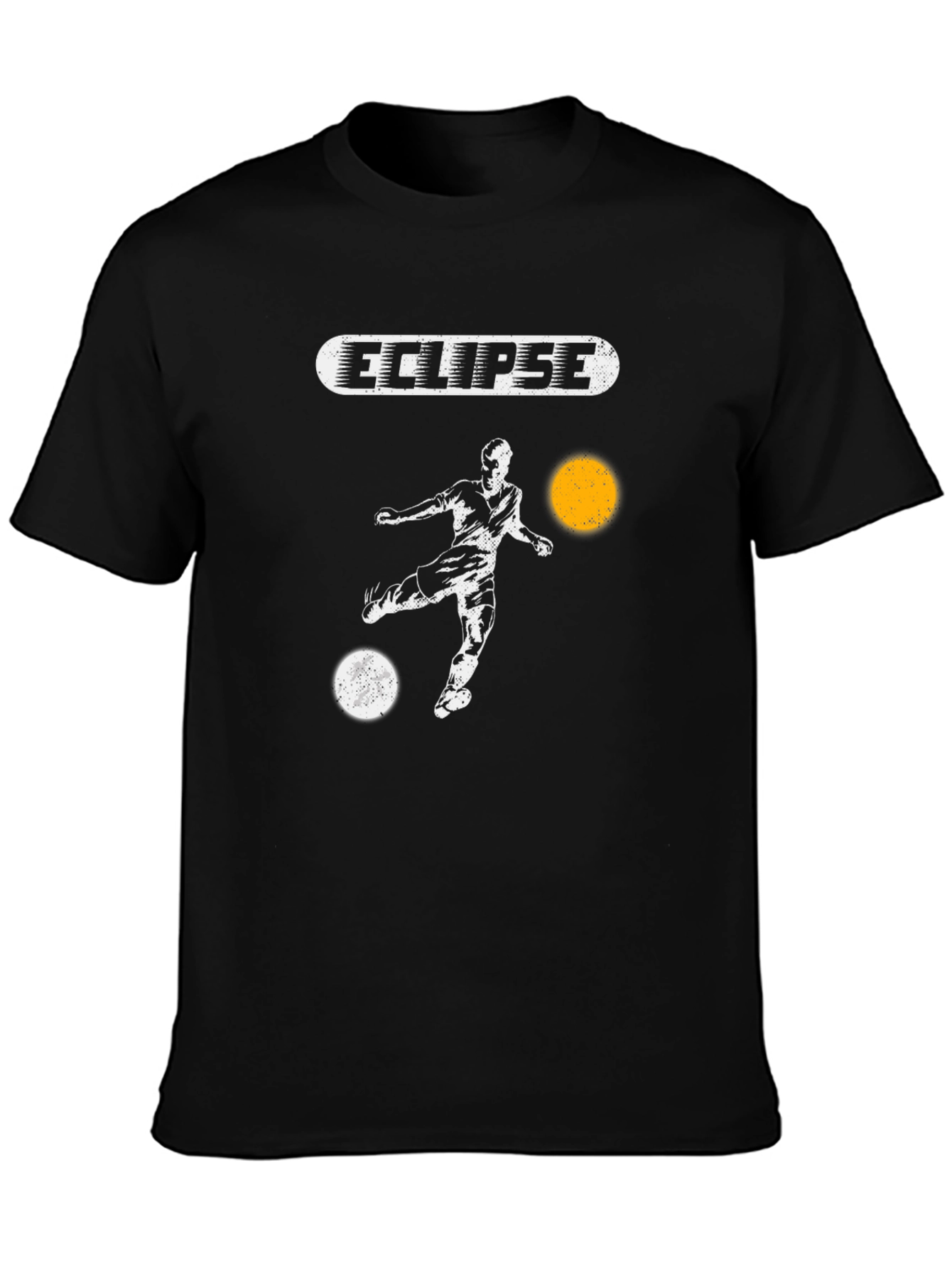 Eclipse Soccer Graphic Black T-Shirt - 3