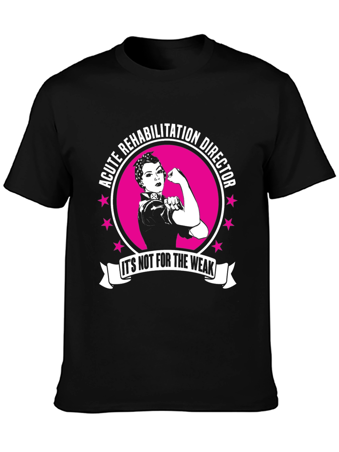Black Acute Rehabilitation Director Graphic T-Shirt view 3