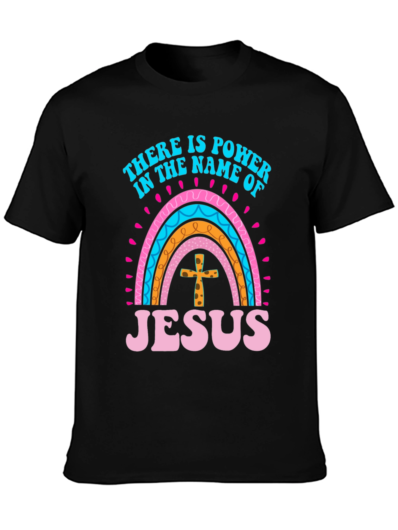 Black Power in the Name of Jesus Graphic Tee view 3