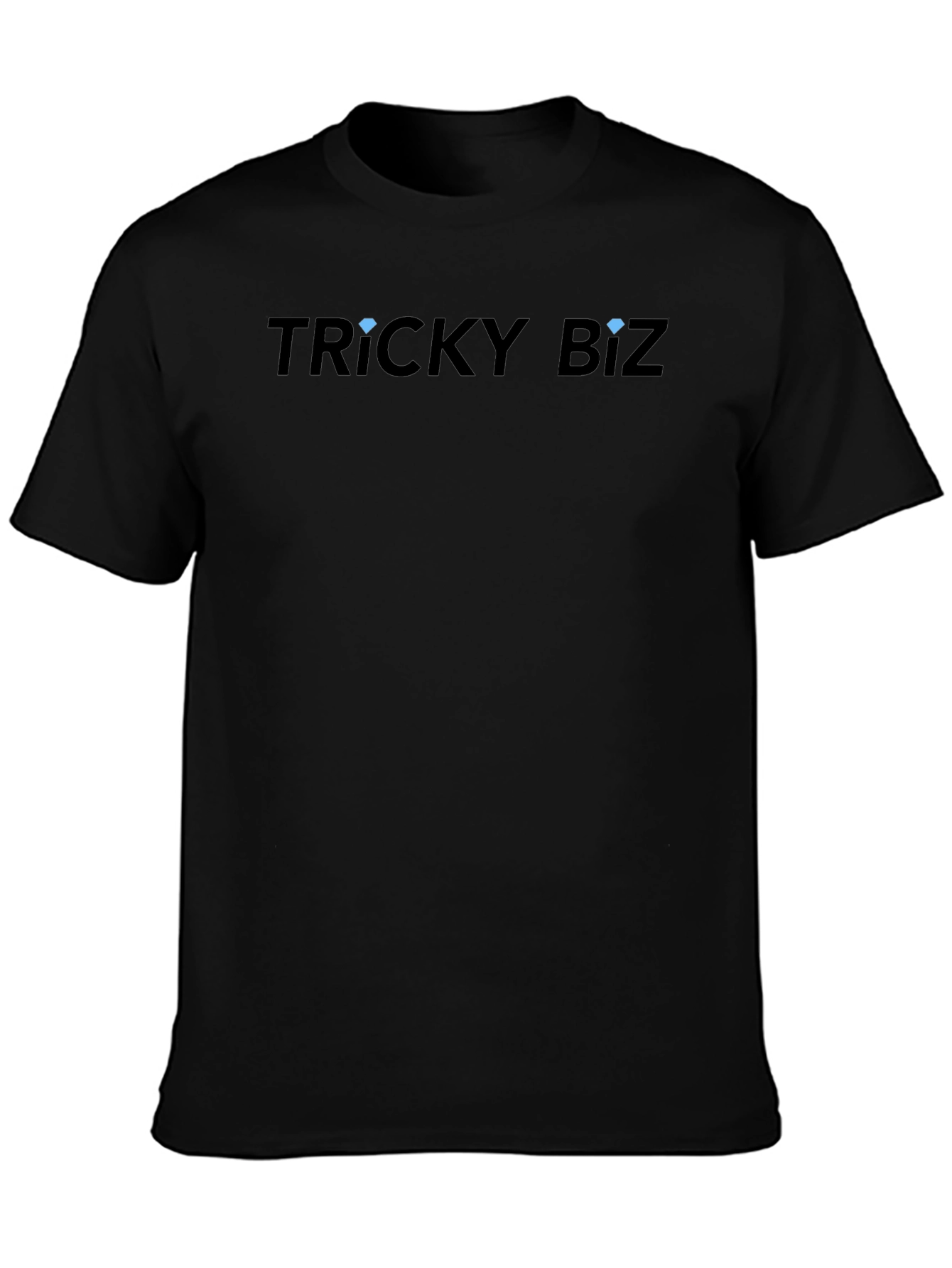 Black Tricky Biz Graphic Tee - Mens Black Cotton Blend Shirt view 3