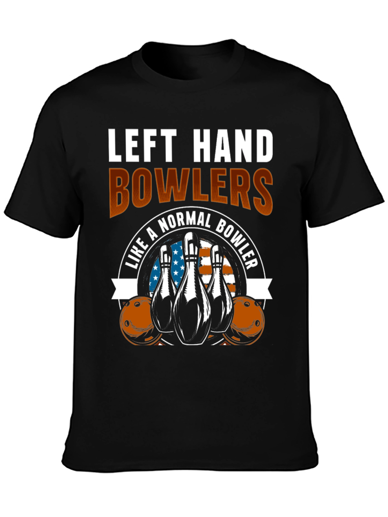 Black Left Hand Bowlers T-Shirt view 3