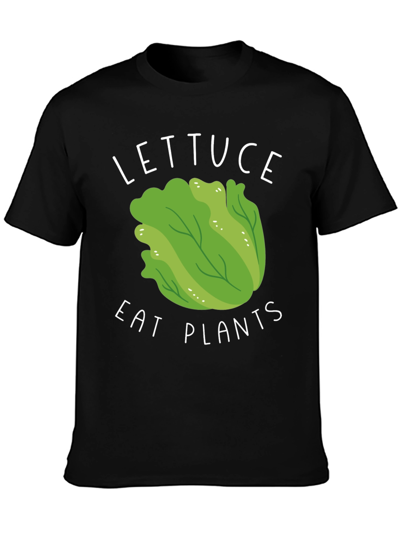 Black Lettuce Eat Plants Graphic Tee view 3