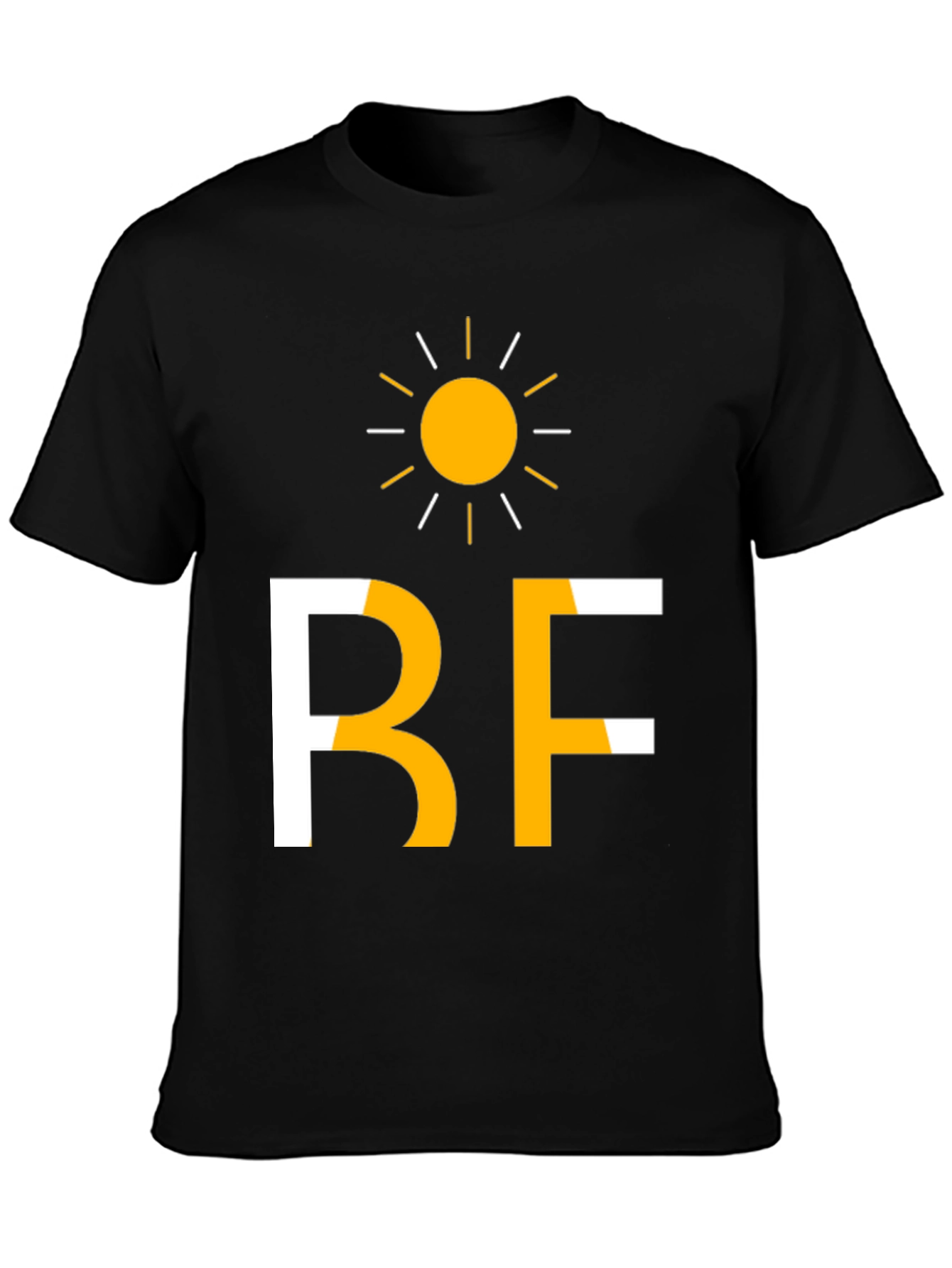 Black Sunny BF Graphic Tee - Casual Black T-Shirt view 3
