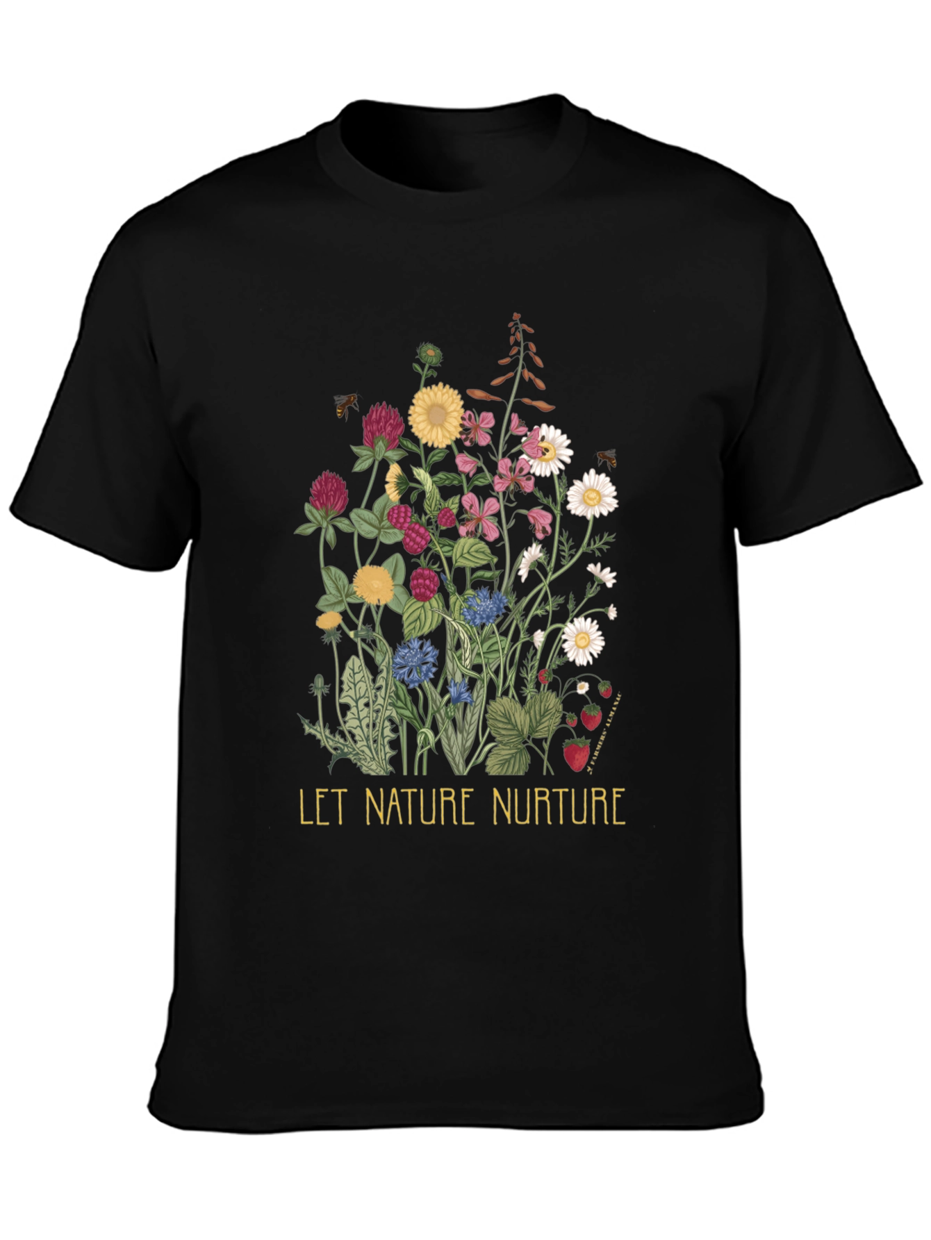 Black Nature Nurture Graphic Tee view 3