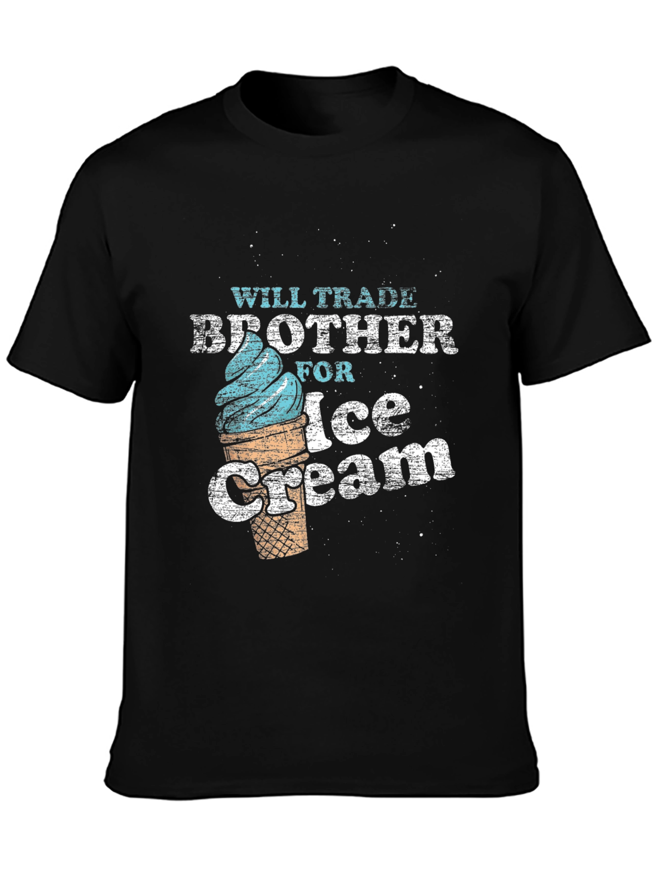 Black Will Trade Brother For Ice Cream T-Shirt view 3