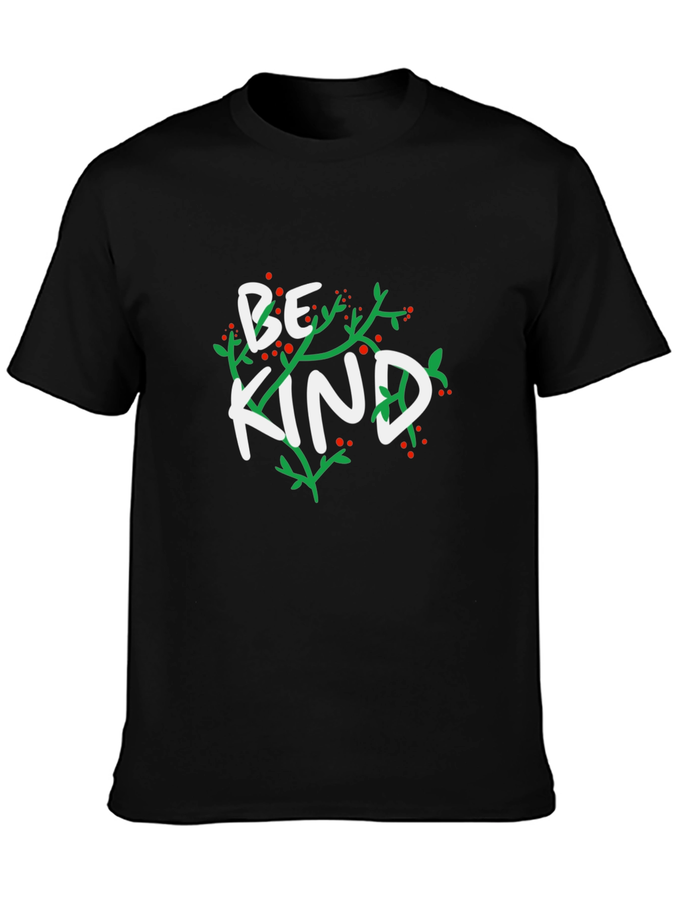 Black Be Kind Graphic Tee - Black Casual Comfort view 3
