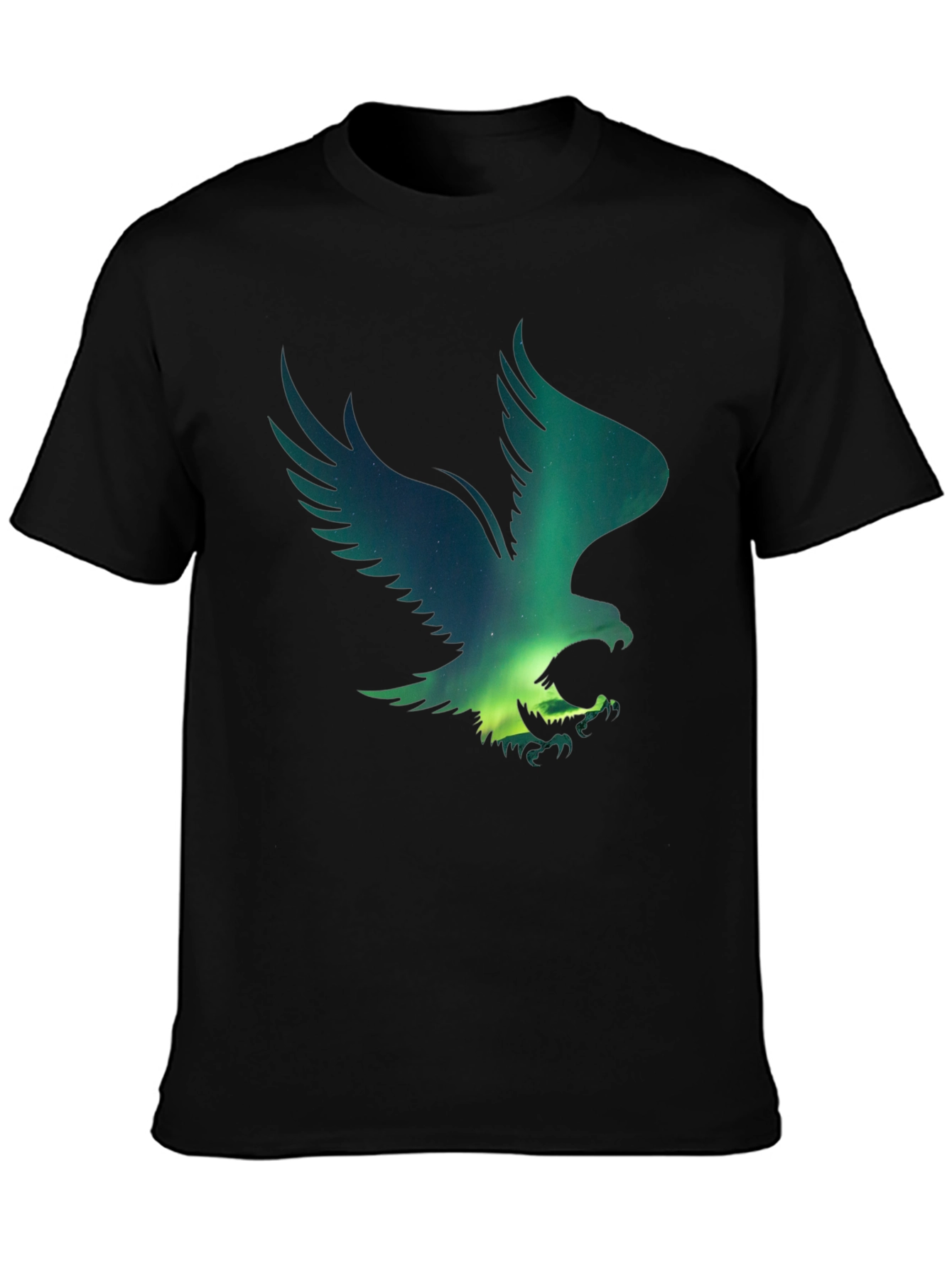 Black Eagle Aurora Graphic T-Shirt view 3