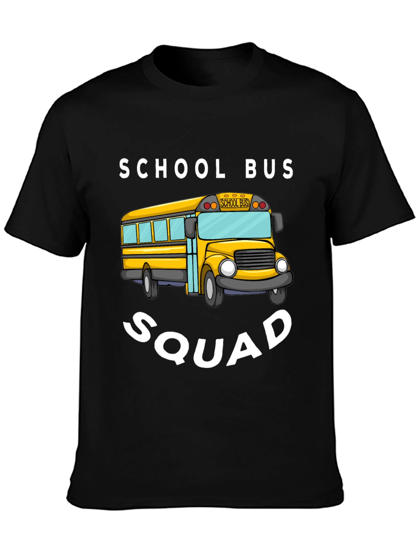 Black School Bus Squad T-Shirt view 3