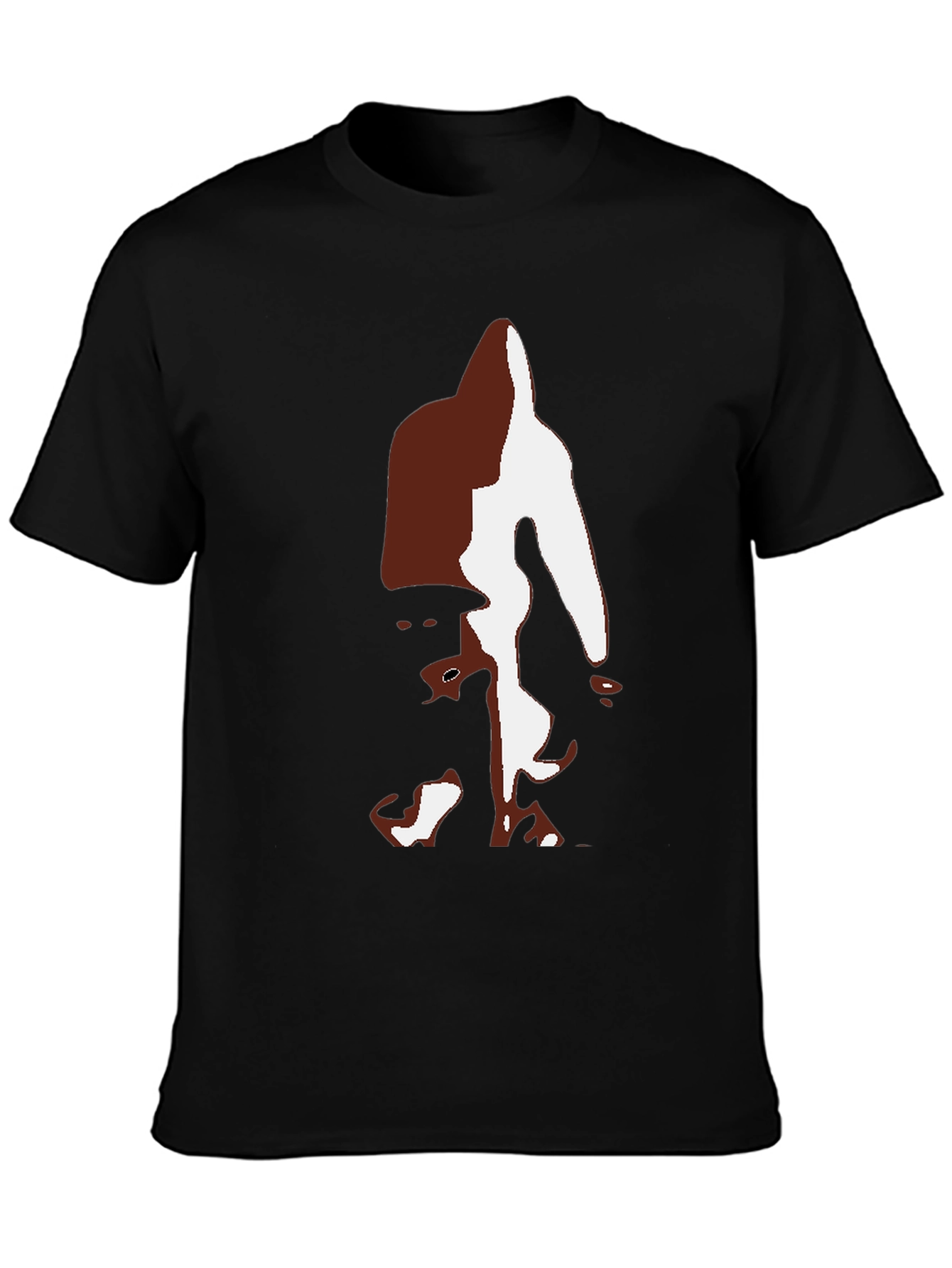 Bigfoot Silhouette Graphic Tee - Black Casual T-Shirt - 3