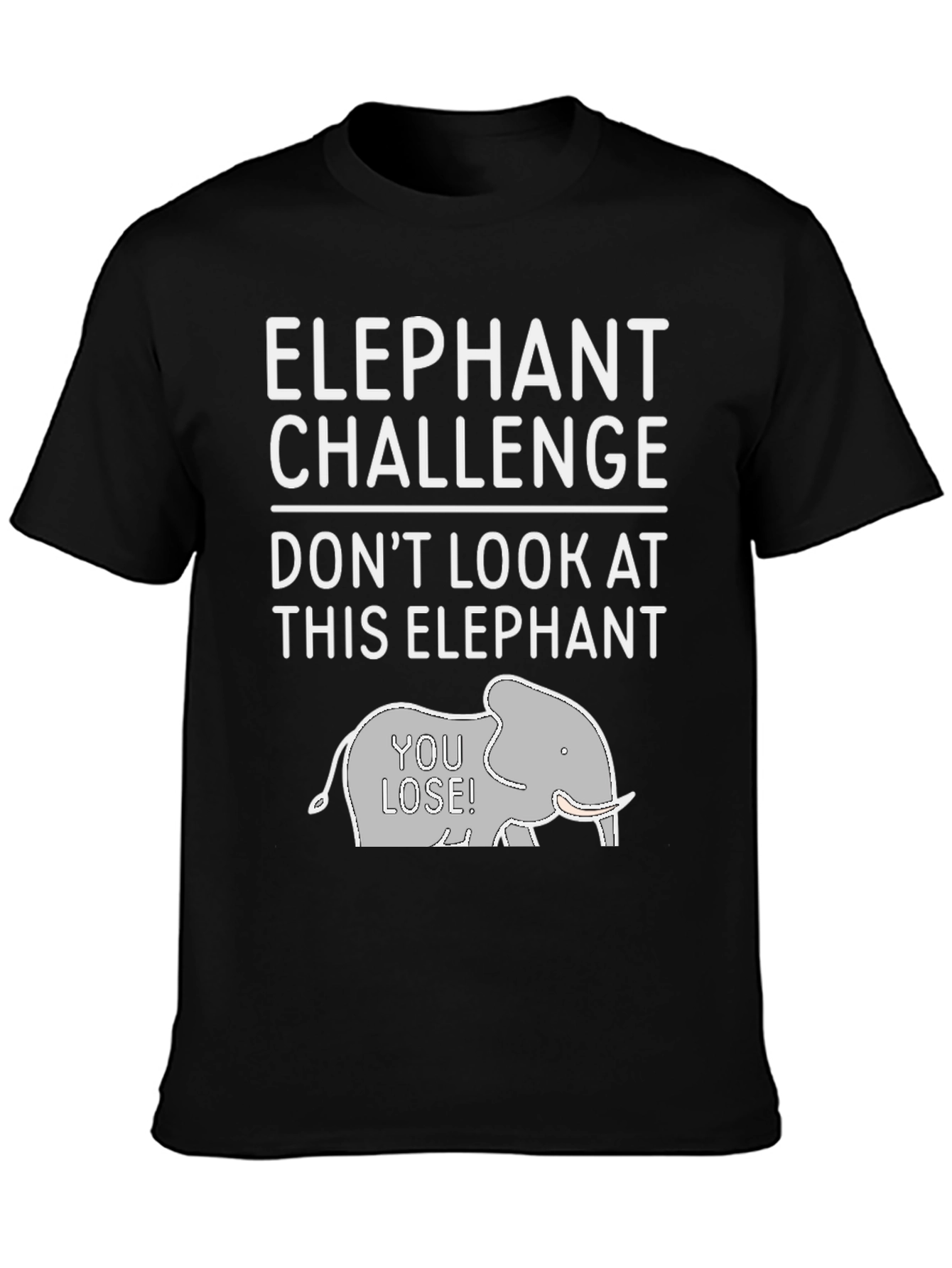 Black Elephant Challenge Graphic Tee - Don't Look! view 3