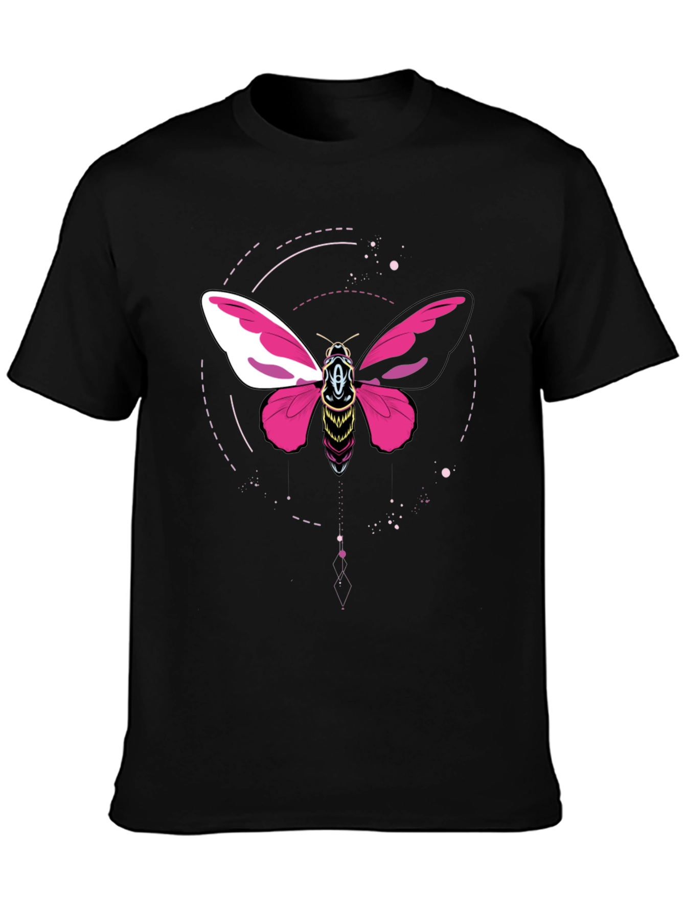 Black Moth Graphic Black T-Shirt view 3