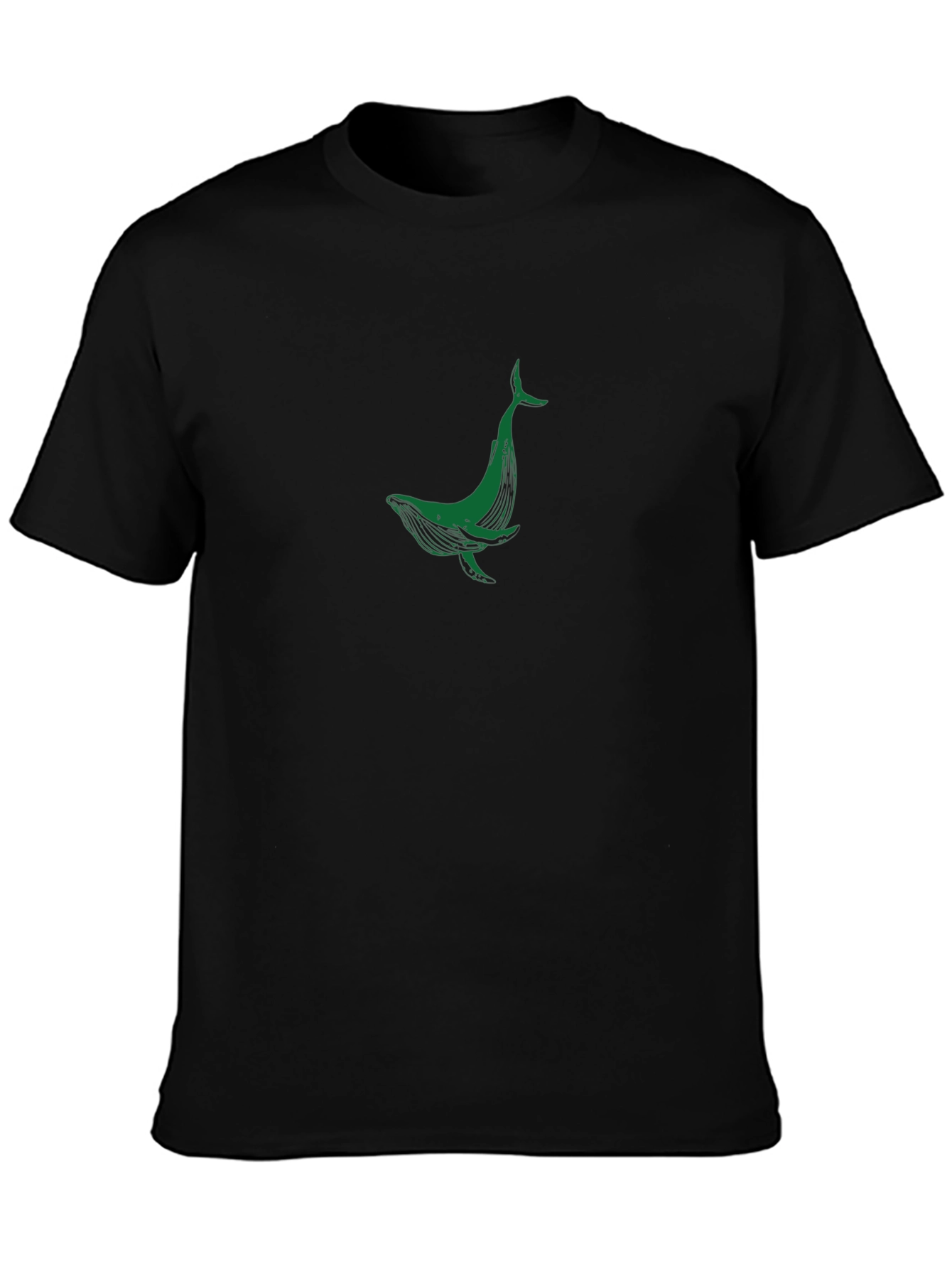 Black Whale Graphic T-Shirt - Black view 3