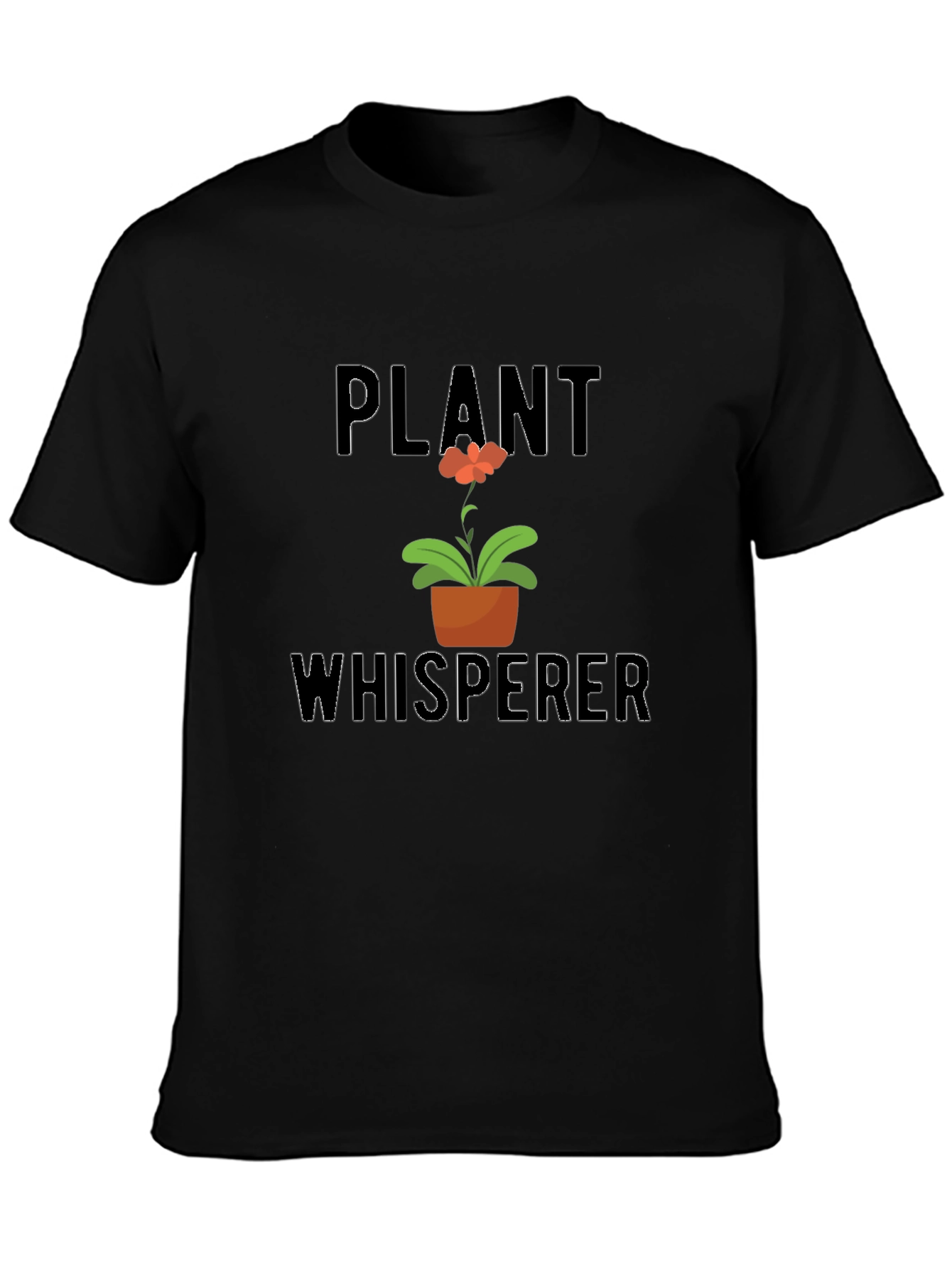 Black Plant Whisperer Graphic T-Shirt view 3