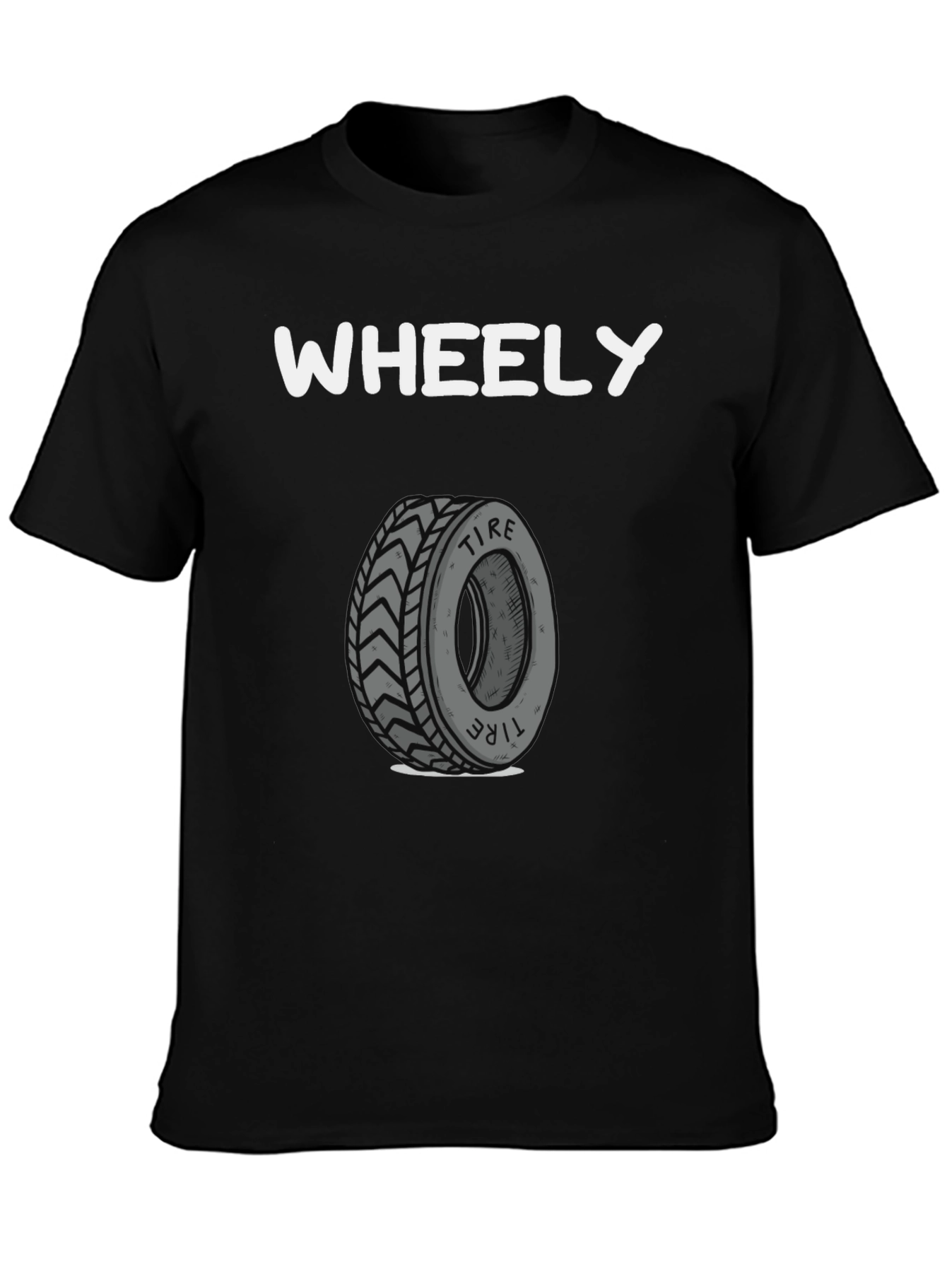 Wheely Tire T-Shirt -  Cool Graphic Tee - 3