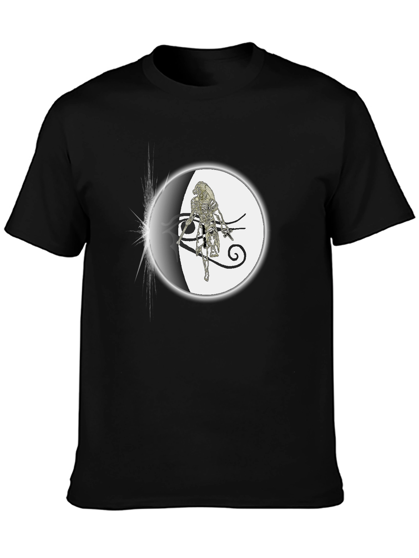 Black Eye of Horus Graphic Black T-Shirt view 3
