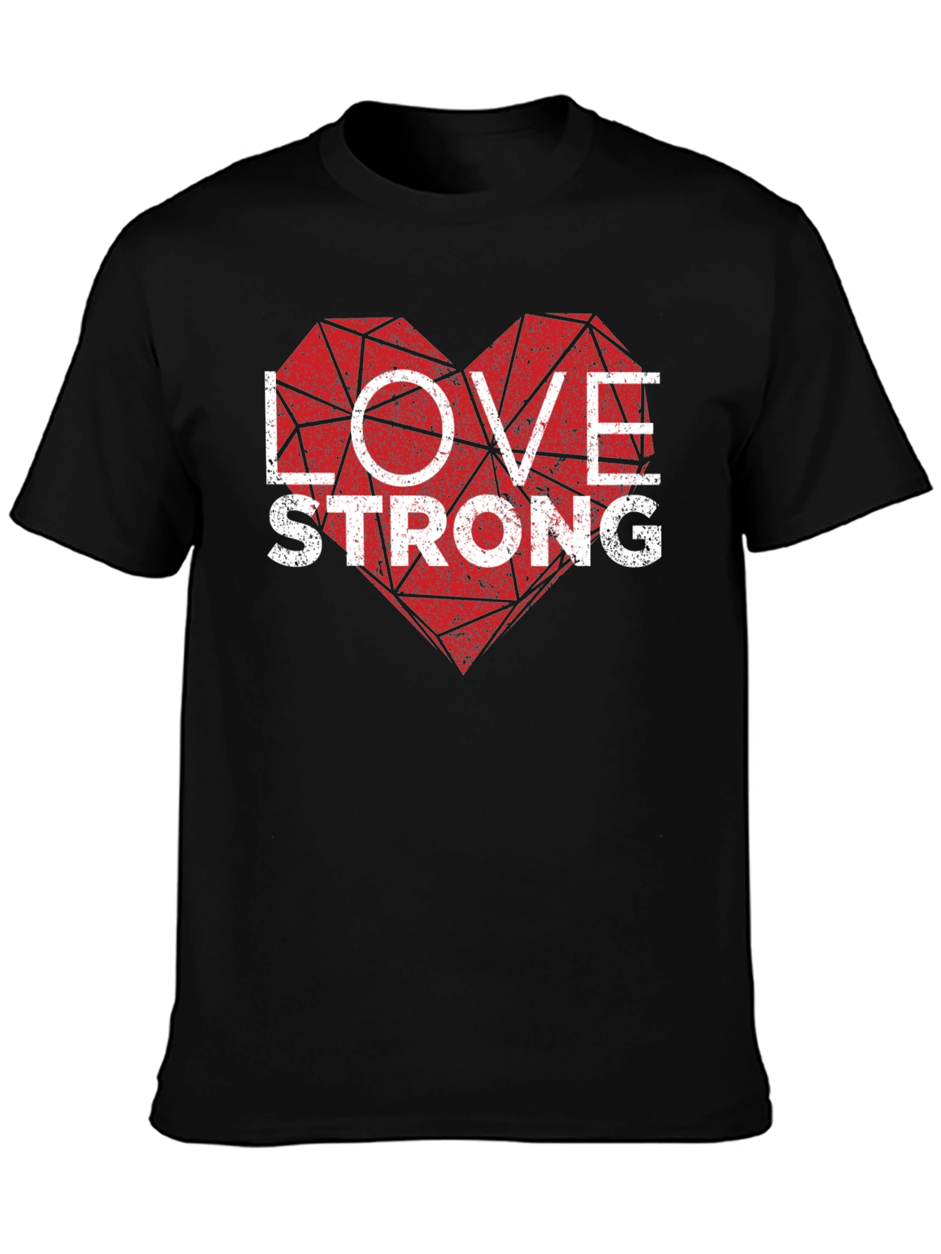 Love Strong Graphic Tee - Men's Black T-Shirt - 3