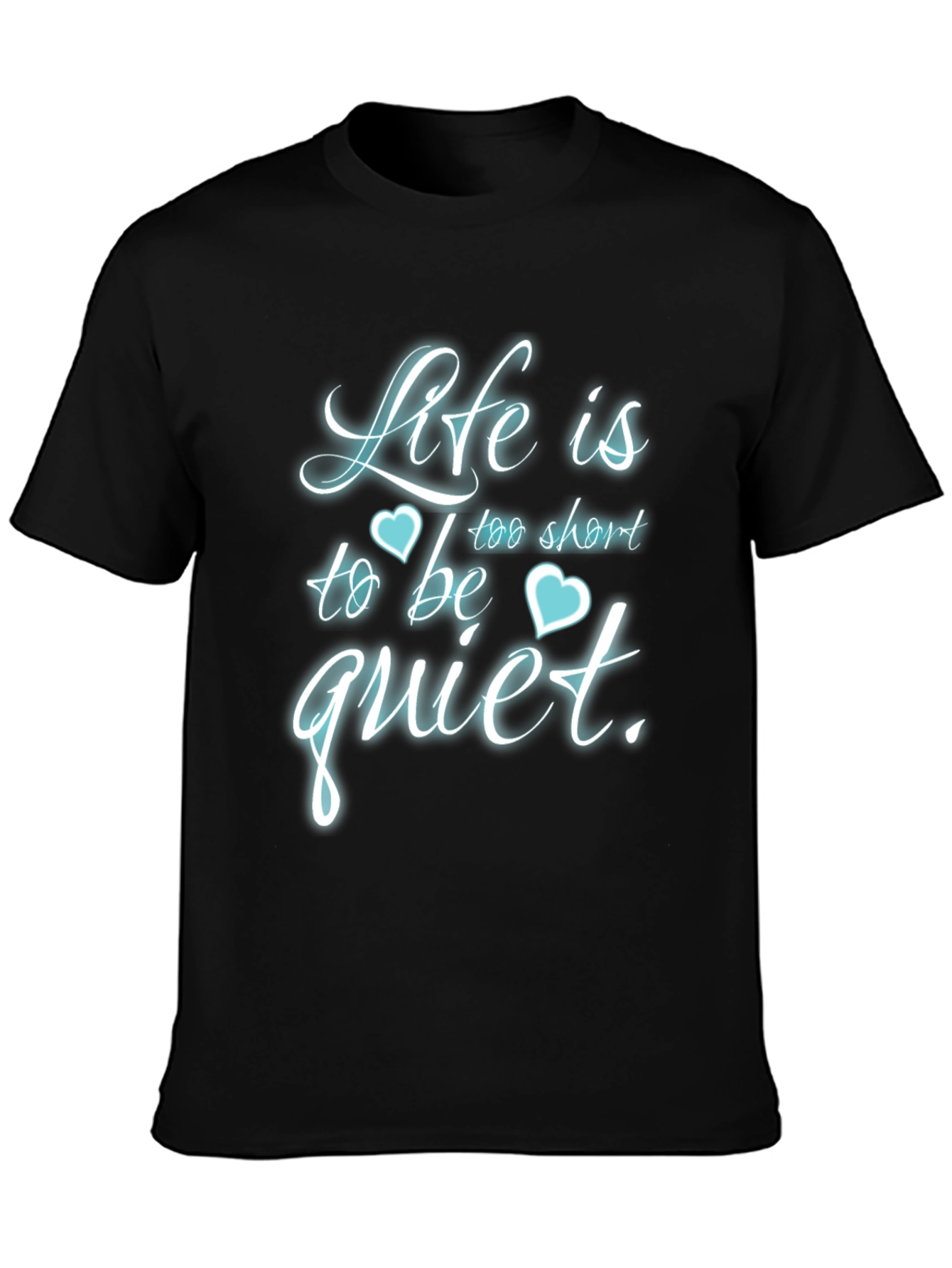 Black Life is Too Short to Be Quiet T-Shirt view 3