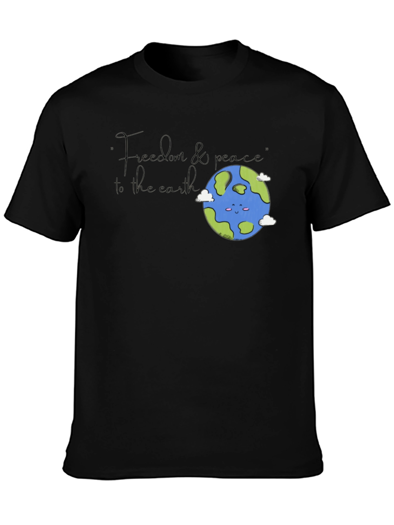 Black Earth Graphic T-Shirt - Black view 3