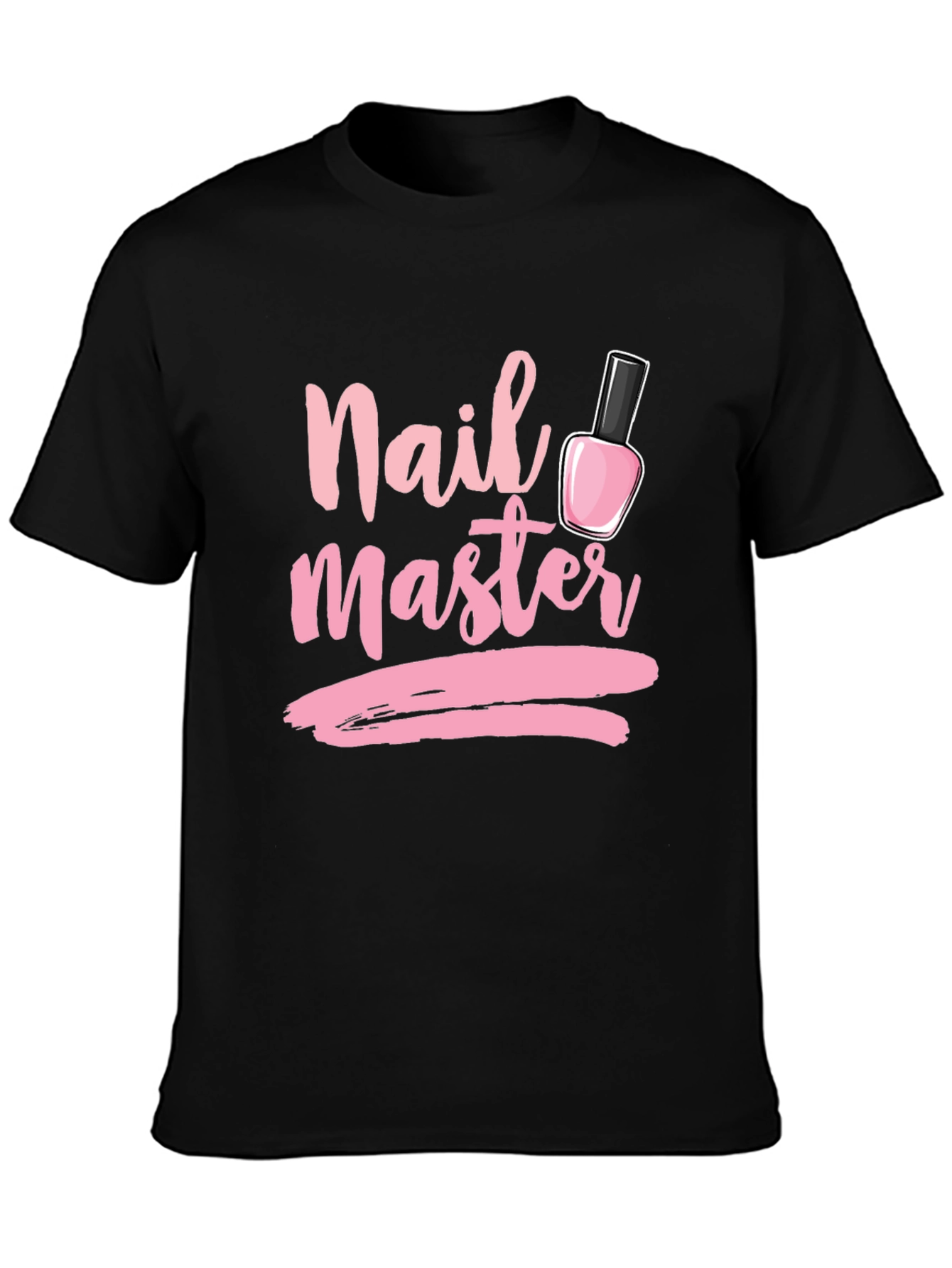 Black Nail Master T-Shirt - Stylish Manicure Design view 3