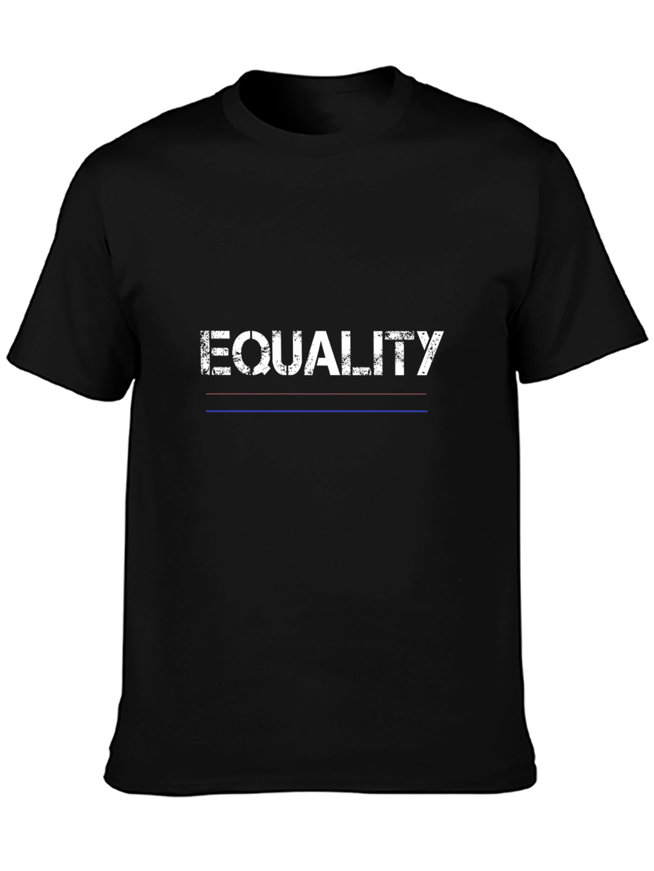 Black Equality Graphic T-Shirt - Unisex Black Tee view 3