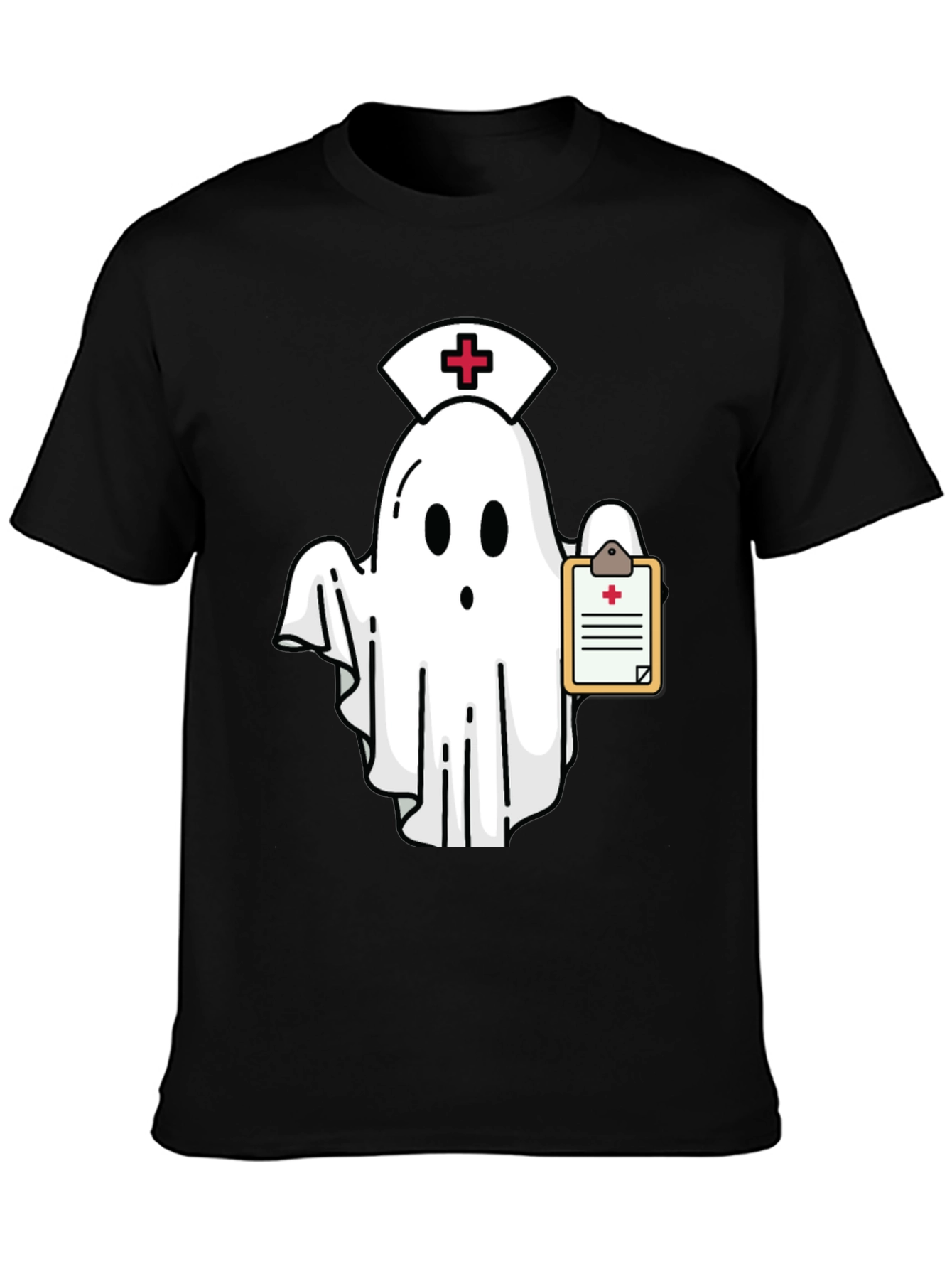 Black Nurse Ghost T-Shirt view 3