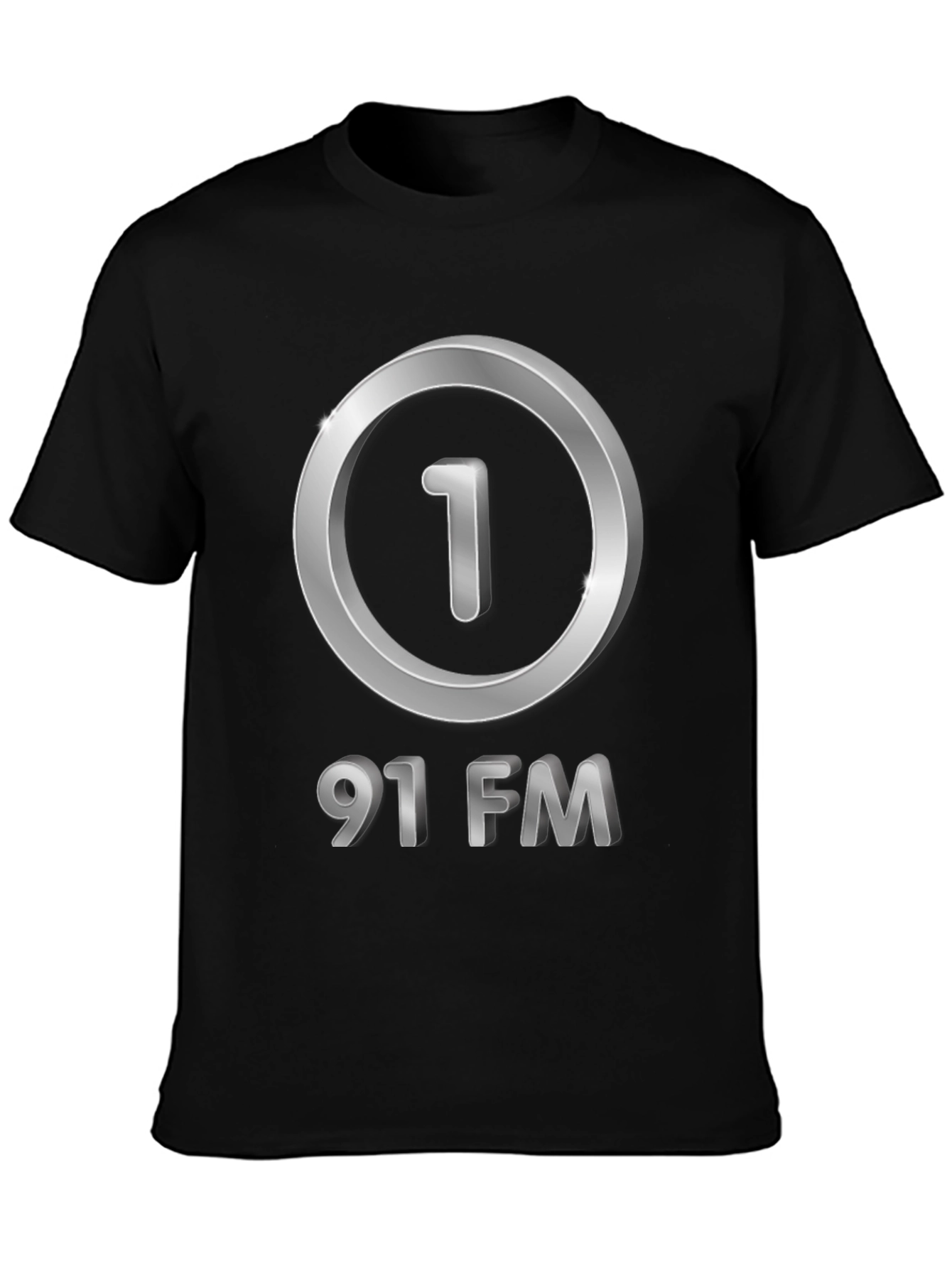 Black 91 FM Graphic T-Shirt - Black view 3