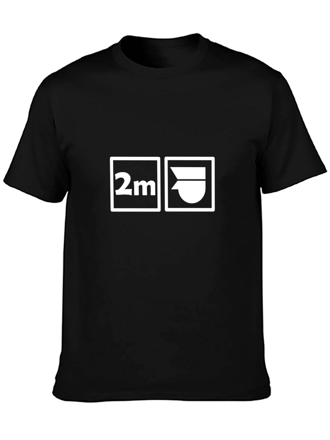 Black 2M T-Shirt - Bold Graphic Design view 3