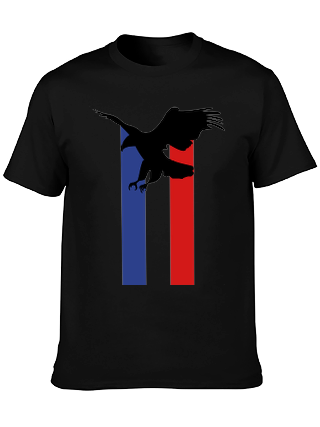 Black Eagle Graphic Tee - Black Crew Neck view 3
