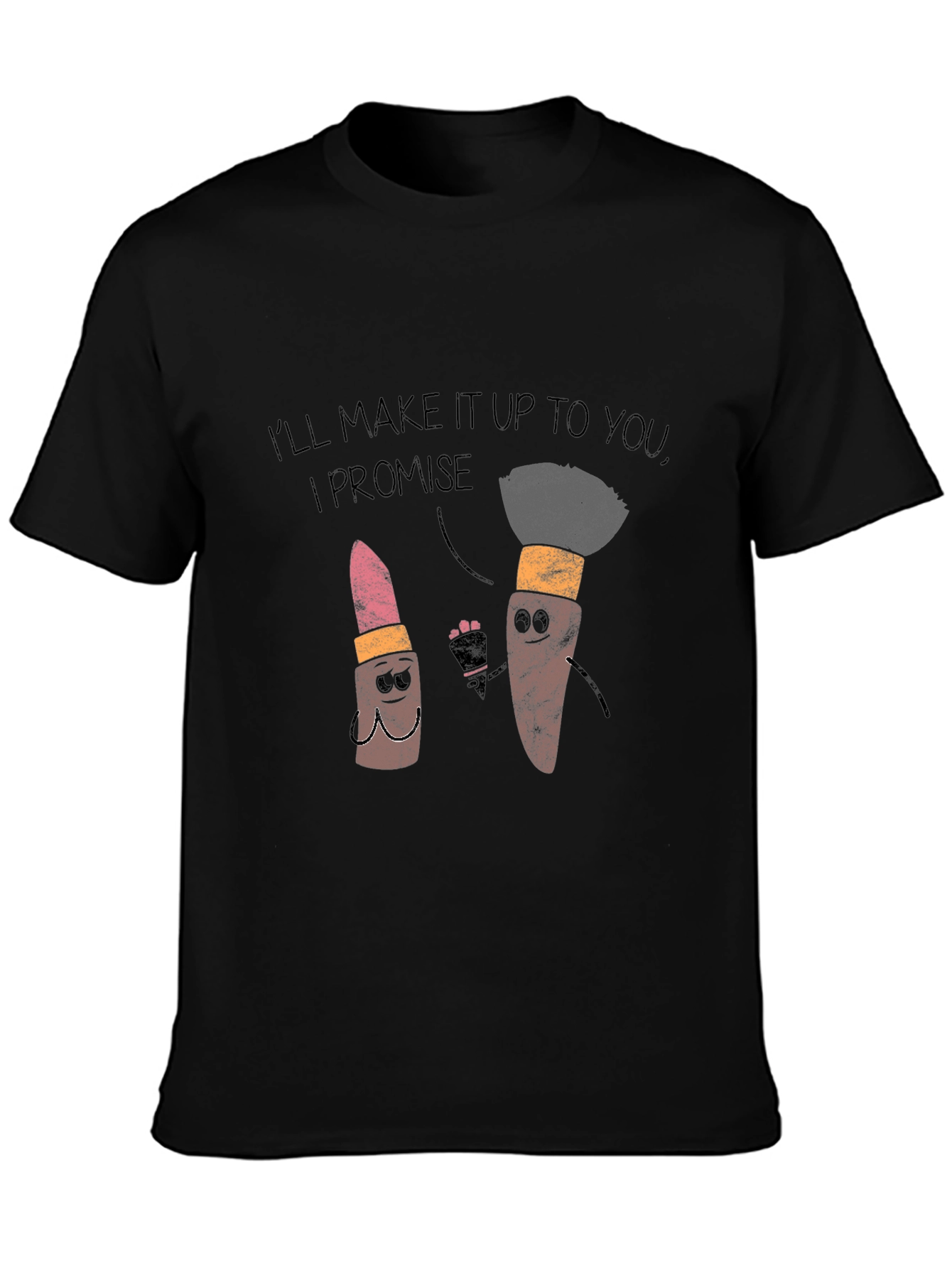 Black Makeup Apology T-Shirt view 3