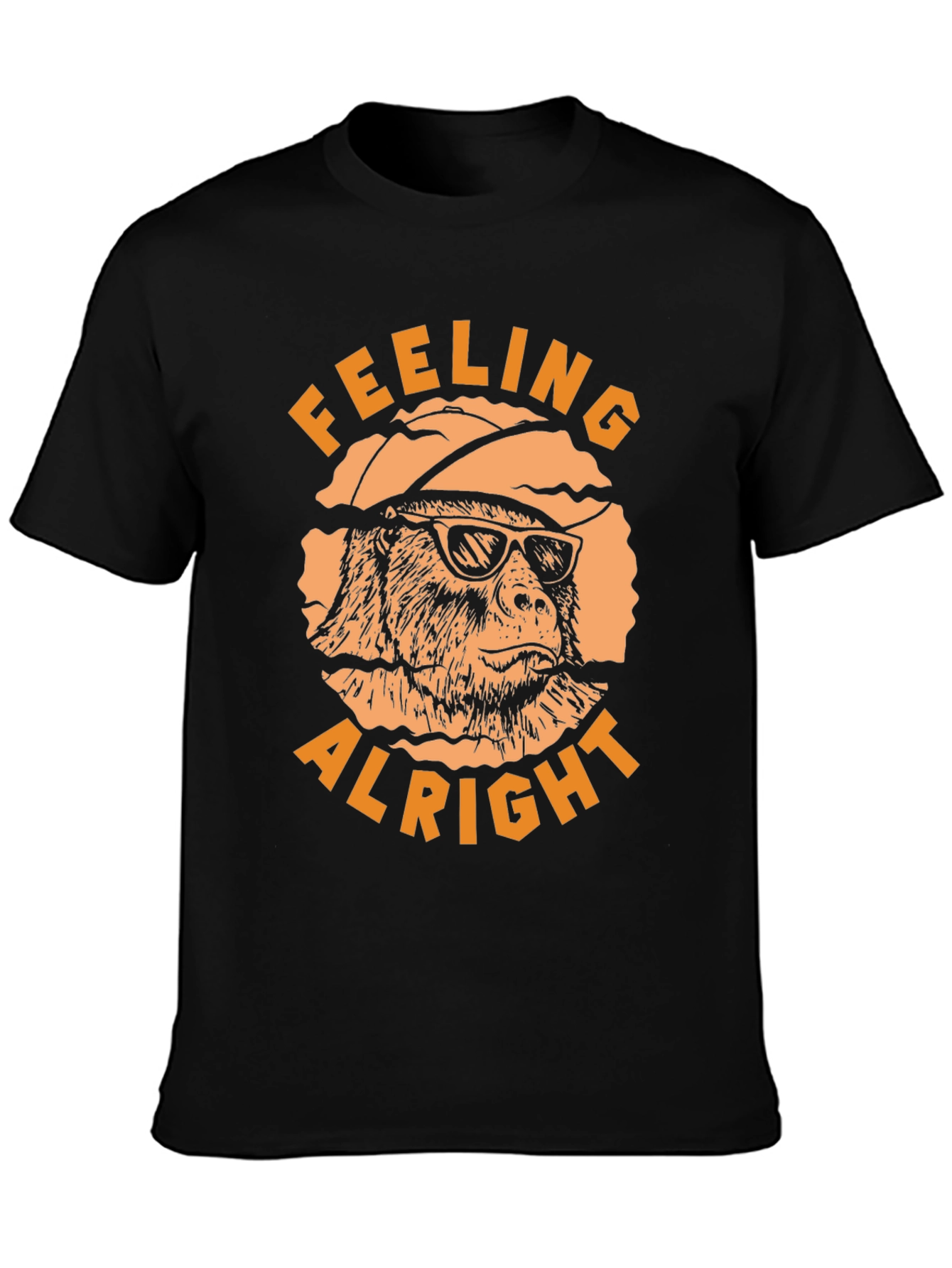 Black Feeling Alright T-Shirt view 3