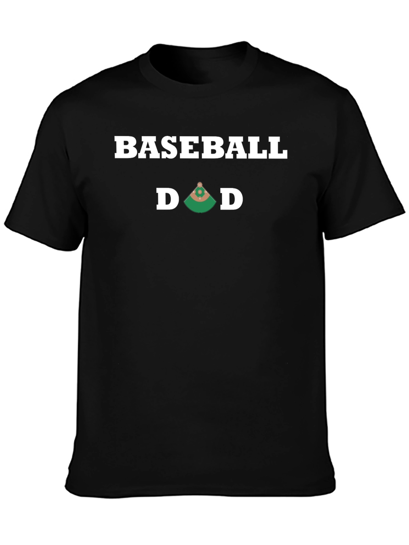 Black Baseball Dad T-Shirt - Sports Lover's Tee view 3