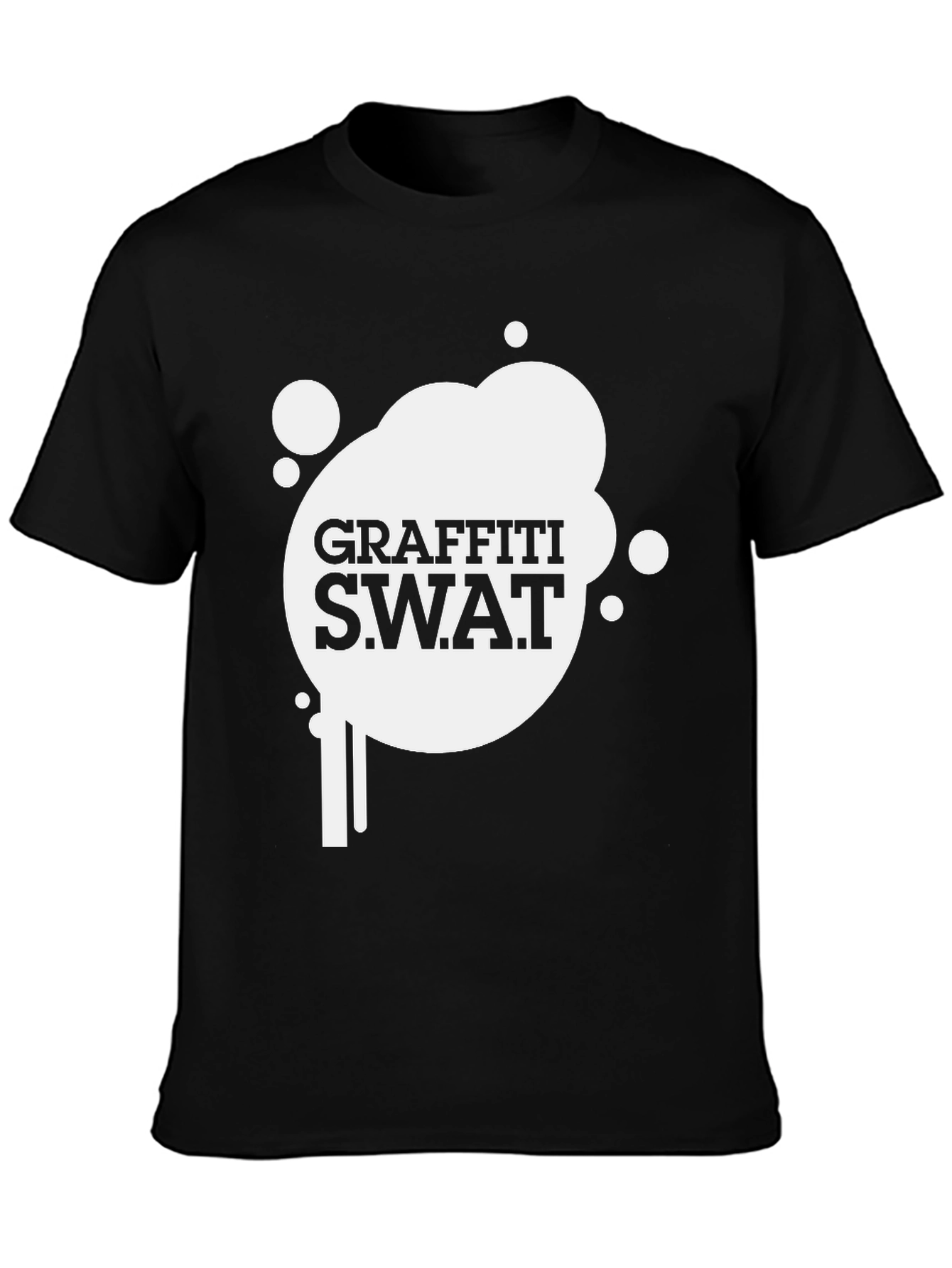 Black Graffiti S.W.A.T. Black Tee view 3